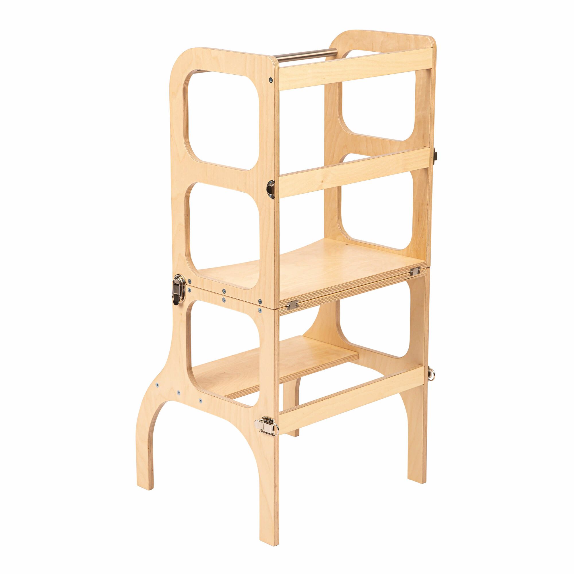 Ette Tete Step'n'Sit Learning Tower Foldable - Wooden