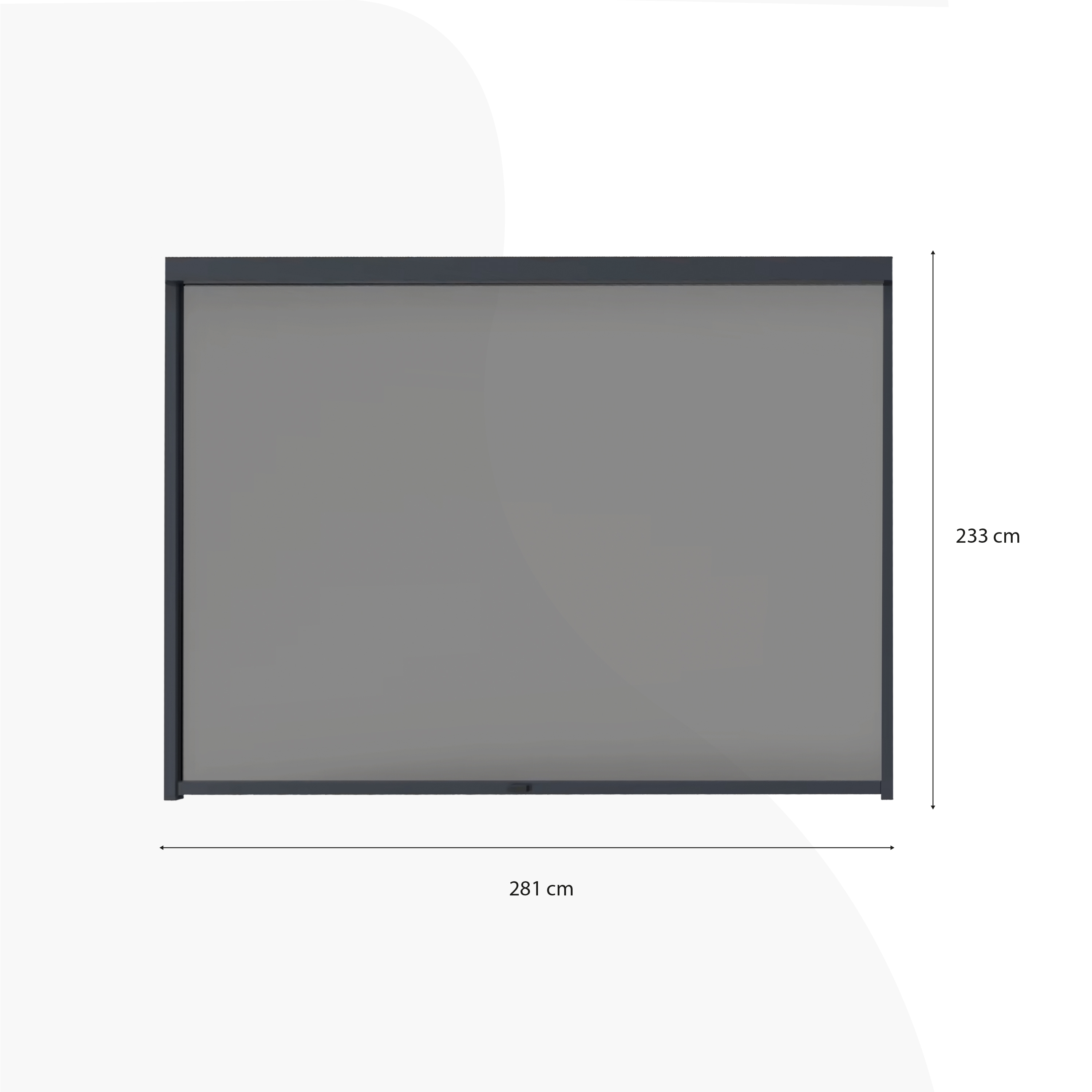 AXI Raya Side Screen 3 m Anthracite/Black