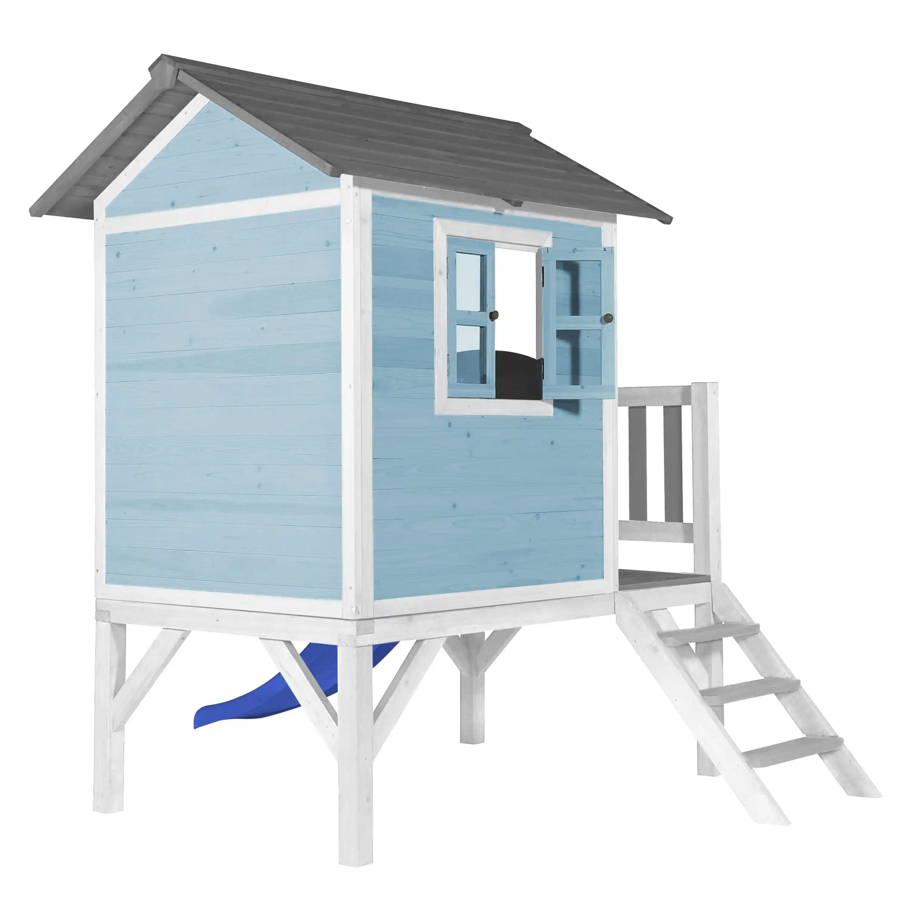 AXI Lodge XL Playhouse Caribbean Blue - Blue Slide