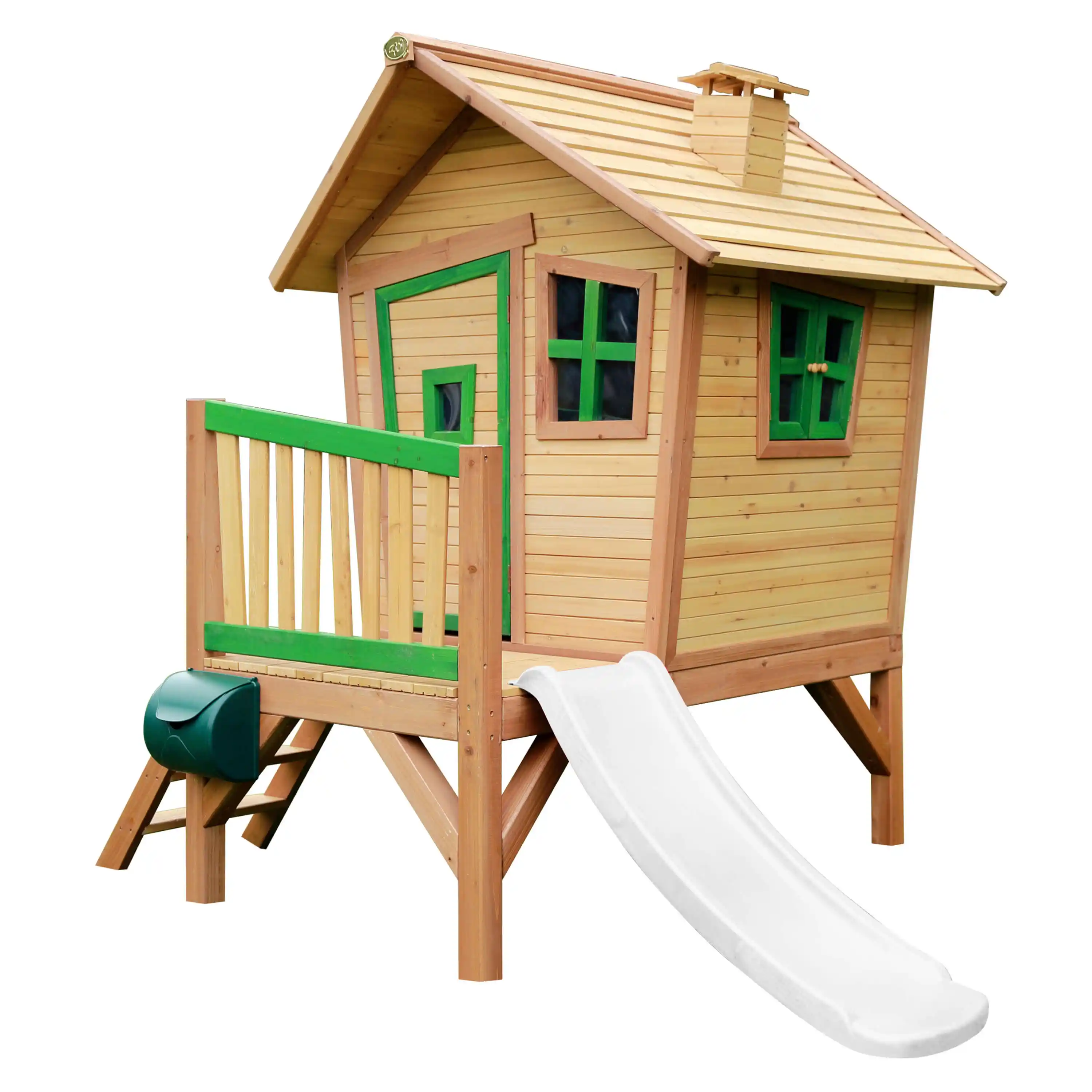 AXI Robin Playhouse Brown/Green - White Slide