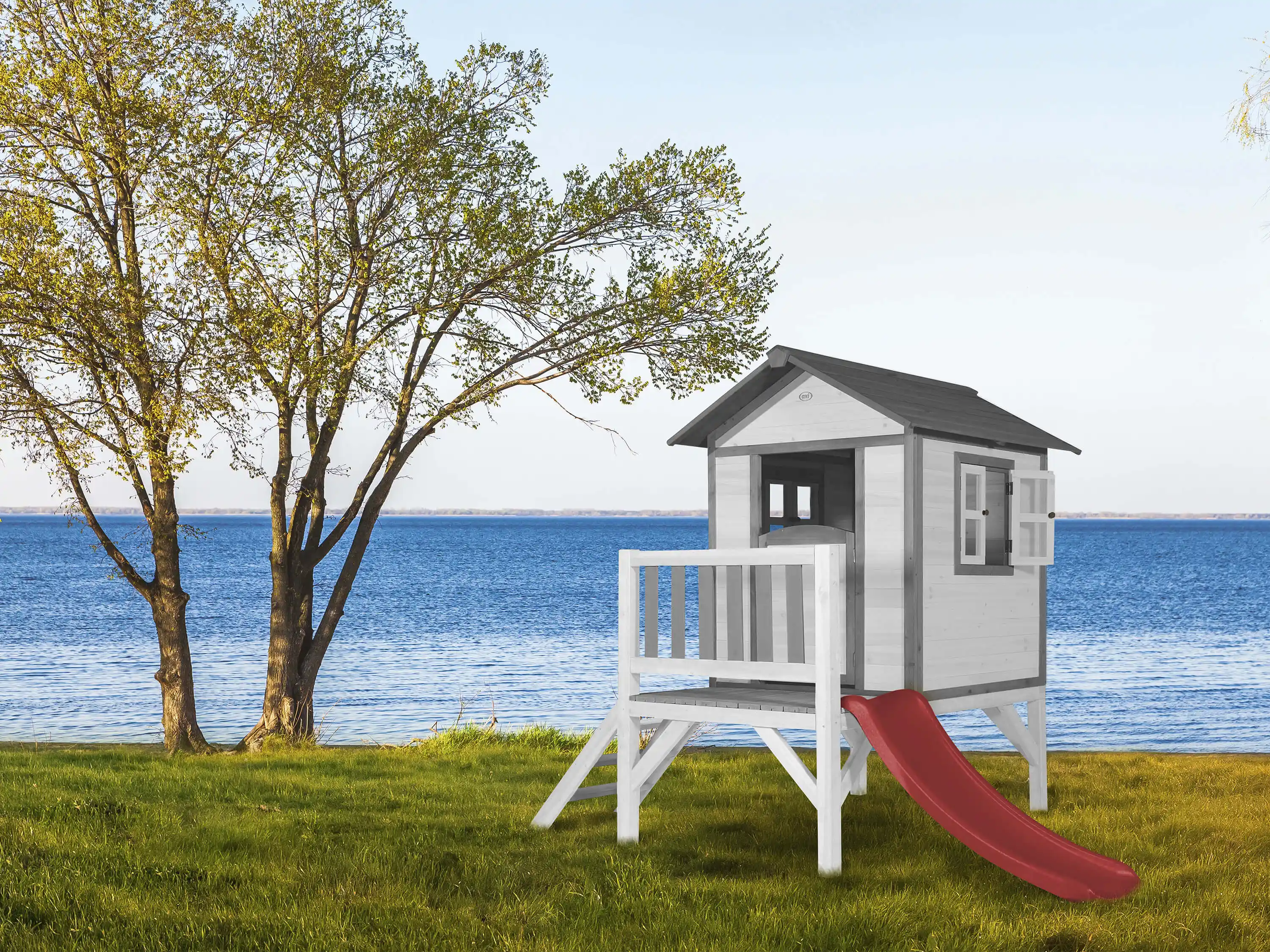 AXI Lodge XL Playhouse Classic - Red Slide