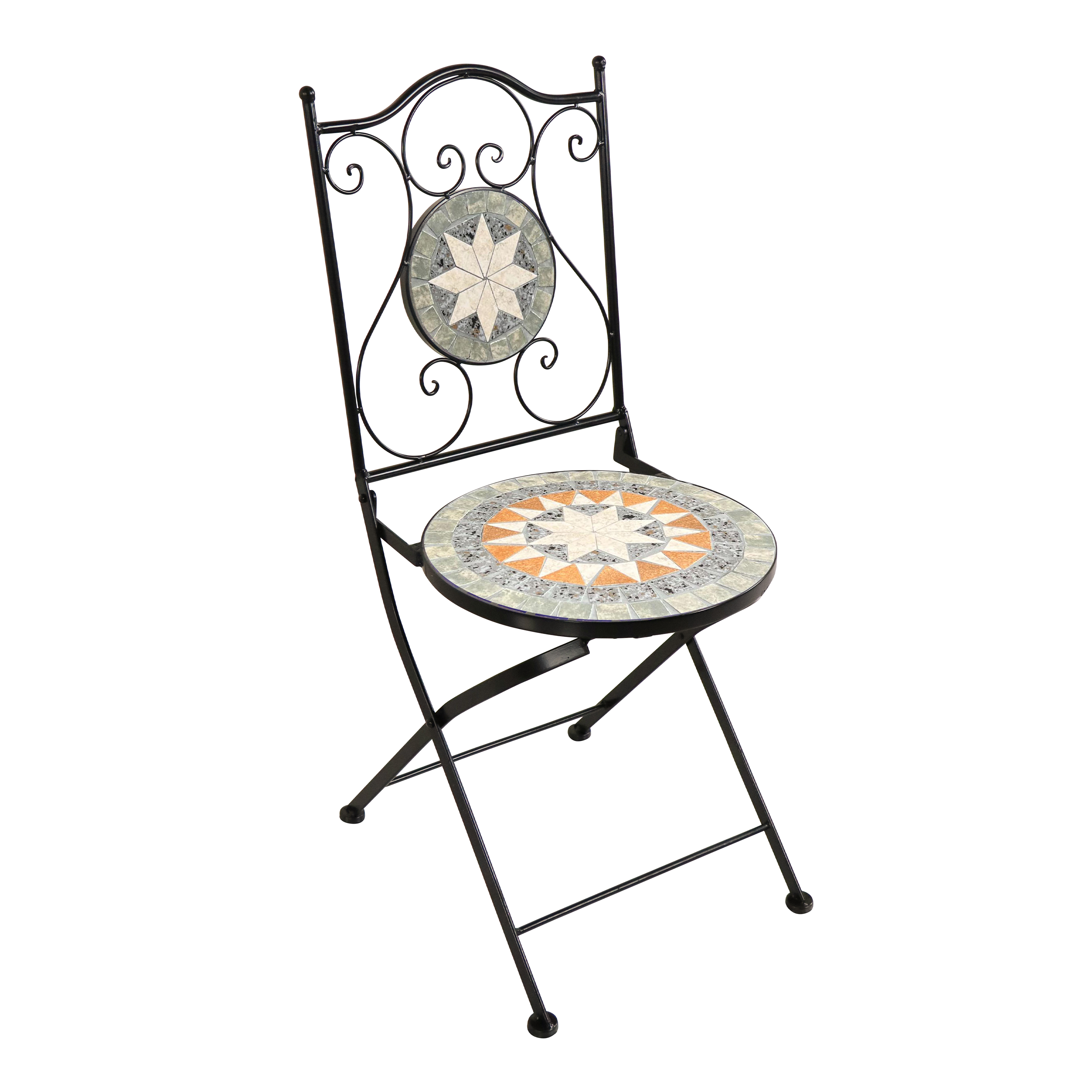 AXI Amélie Bistro Set Mosaic Star - Grey/Brown