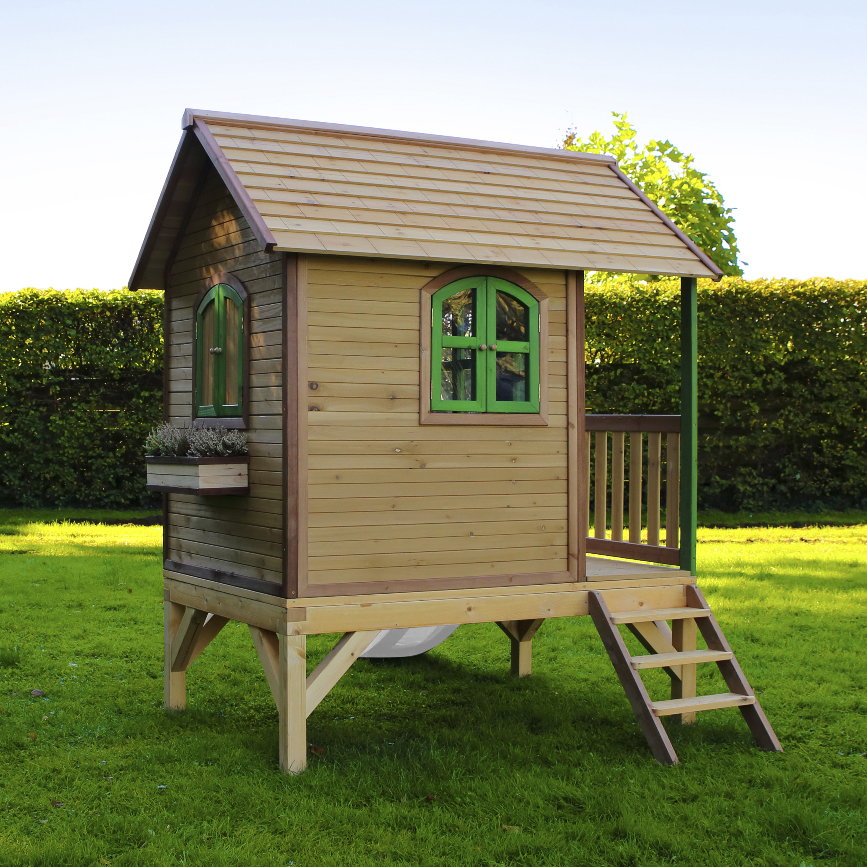 AXI Tom Playhouse Brown/Green - White Slide