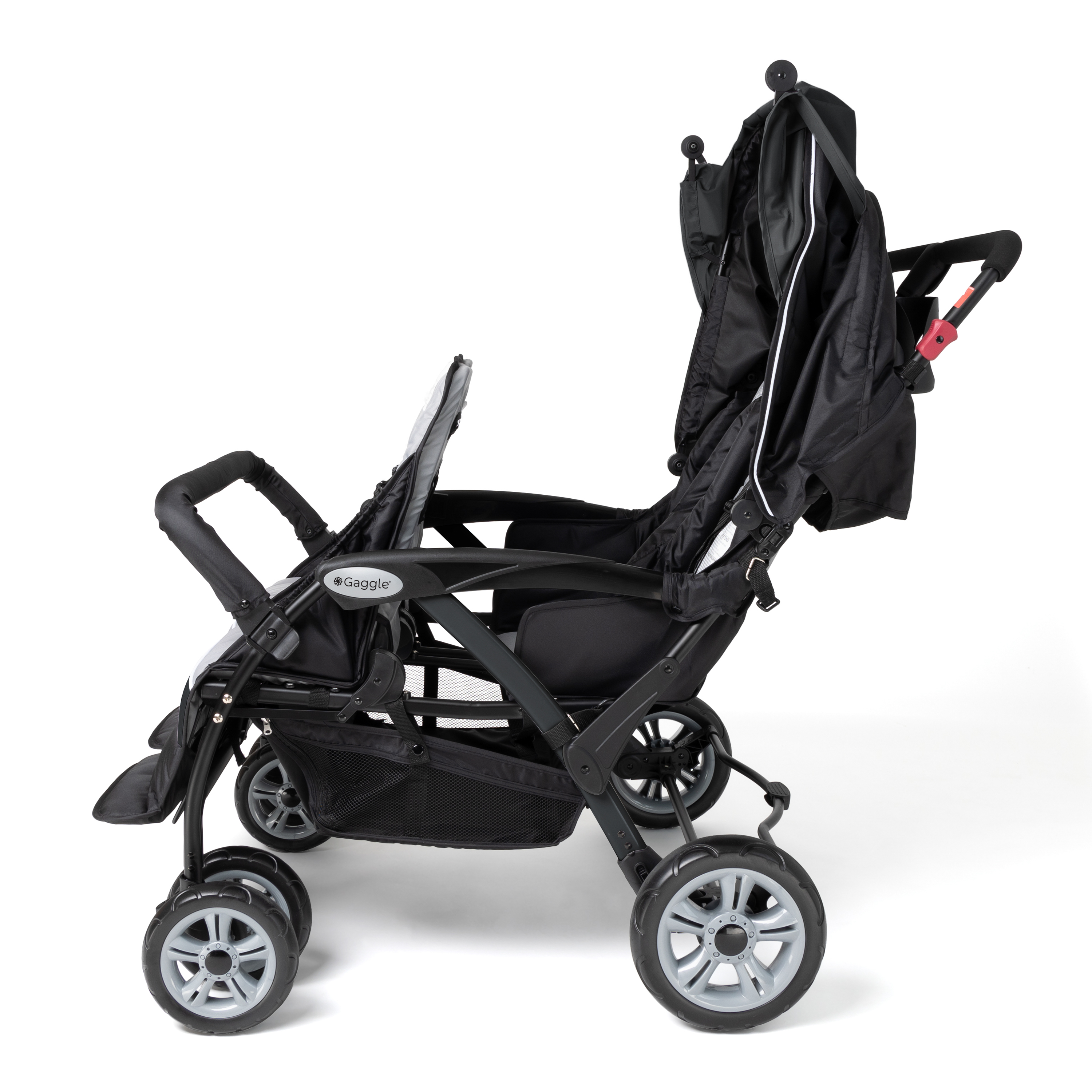 Gaggle Odyssey 4x4 Quad Stroller for 4 Children - Black