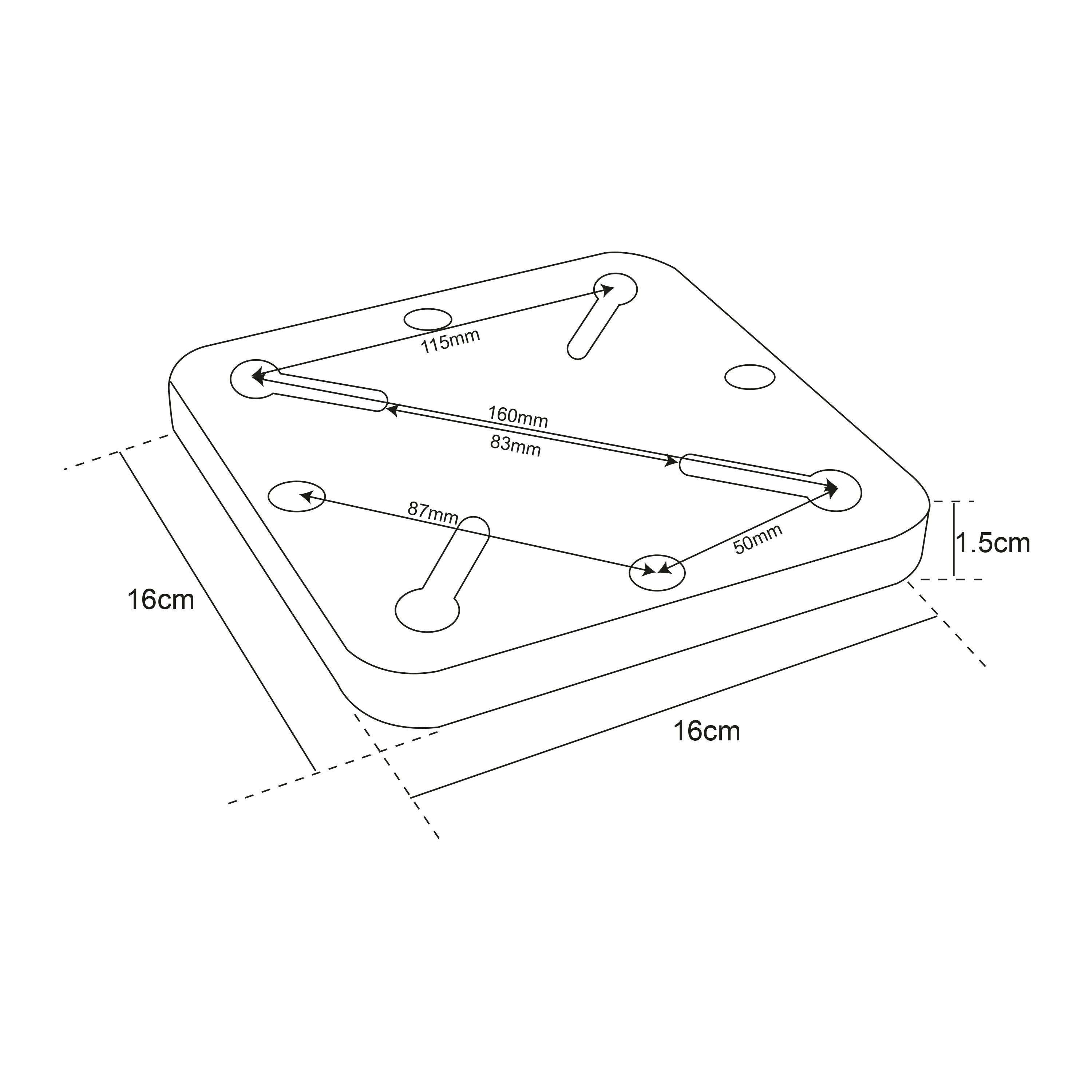 AXI Parasol Foot Adapter Anthracite