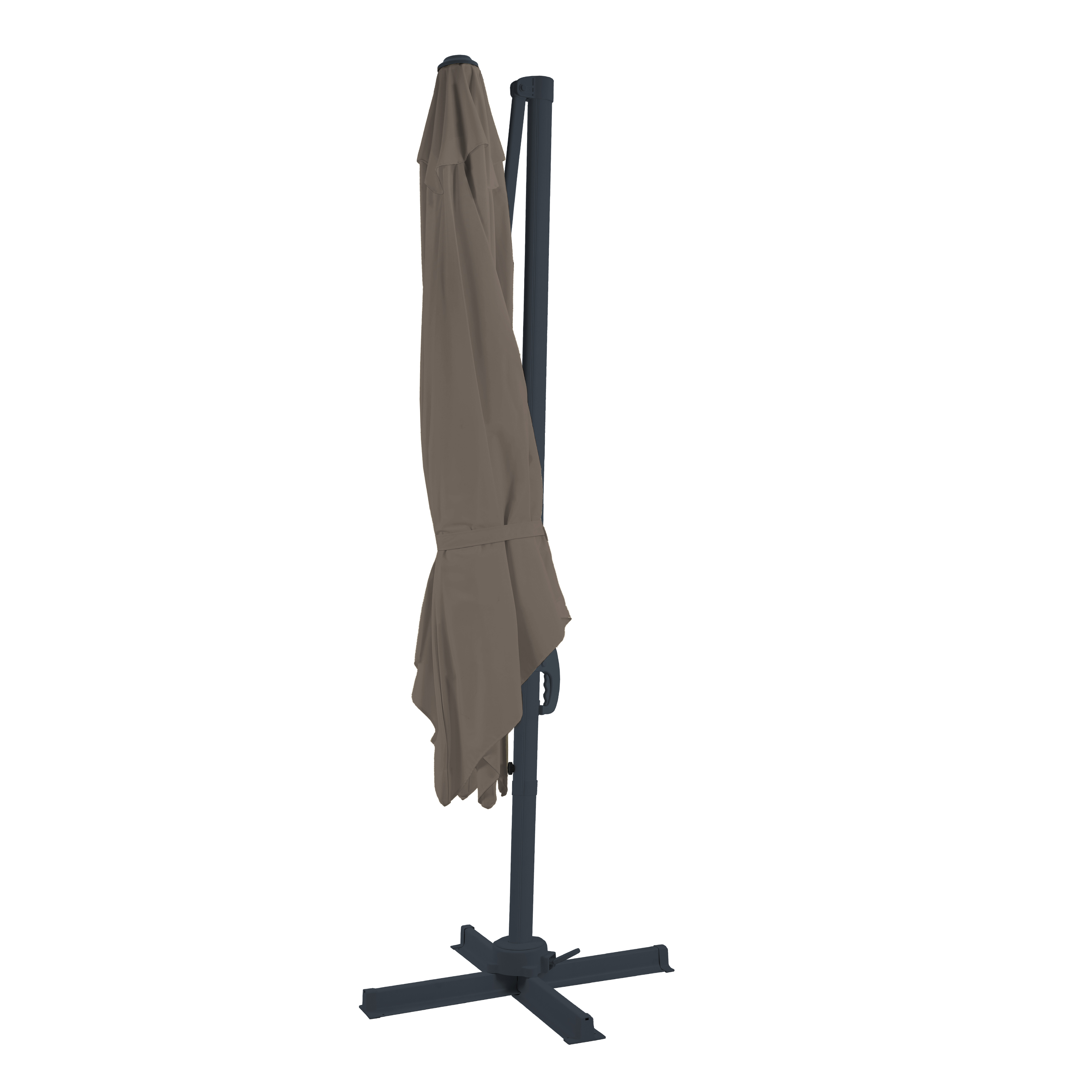 AXI Nima Floating Parasol 300x300 Anthracite/Taupe 