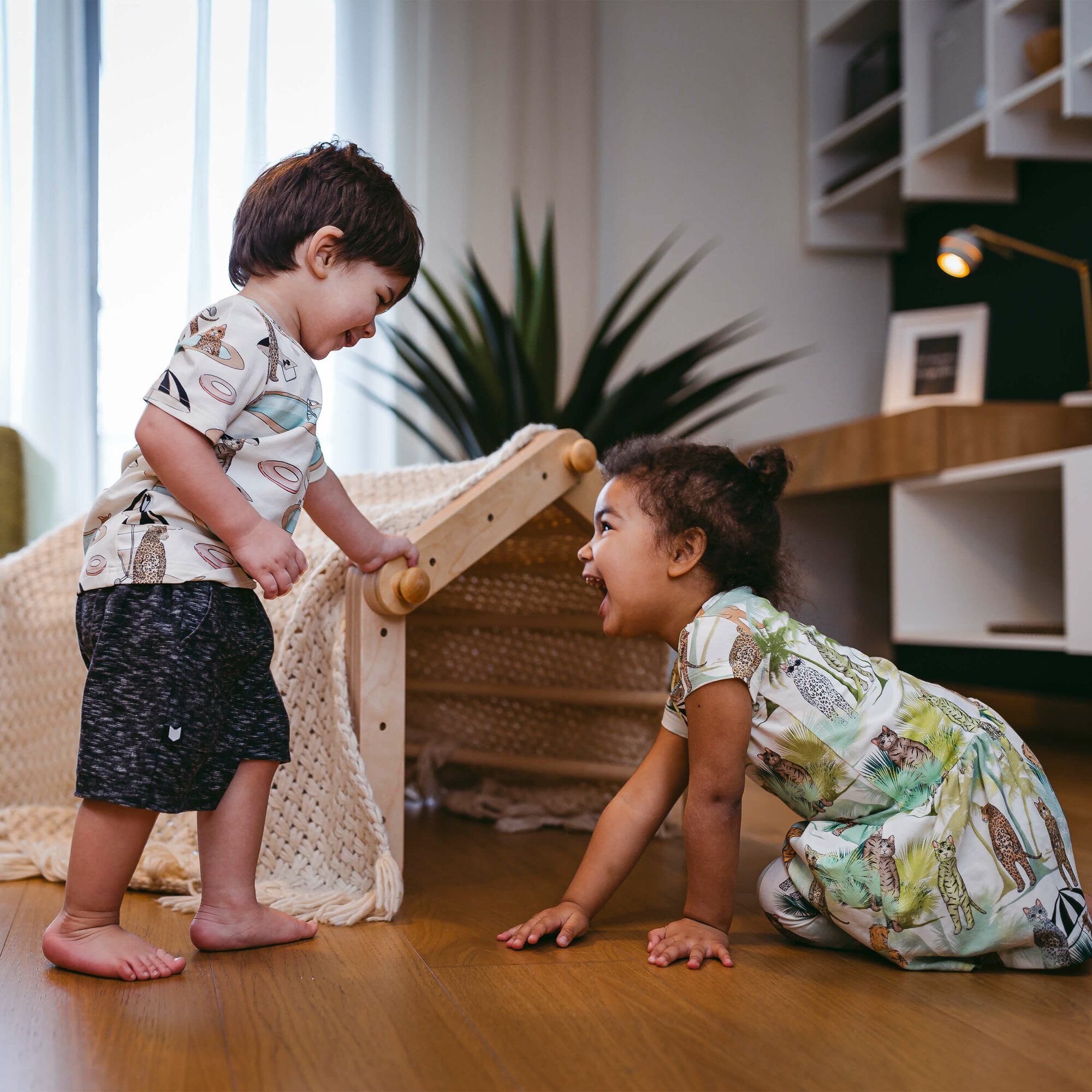 Ette Tete Mopitri modifiable Climbing Frame with ramp