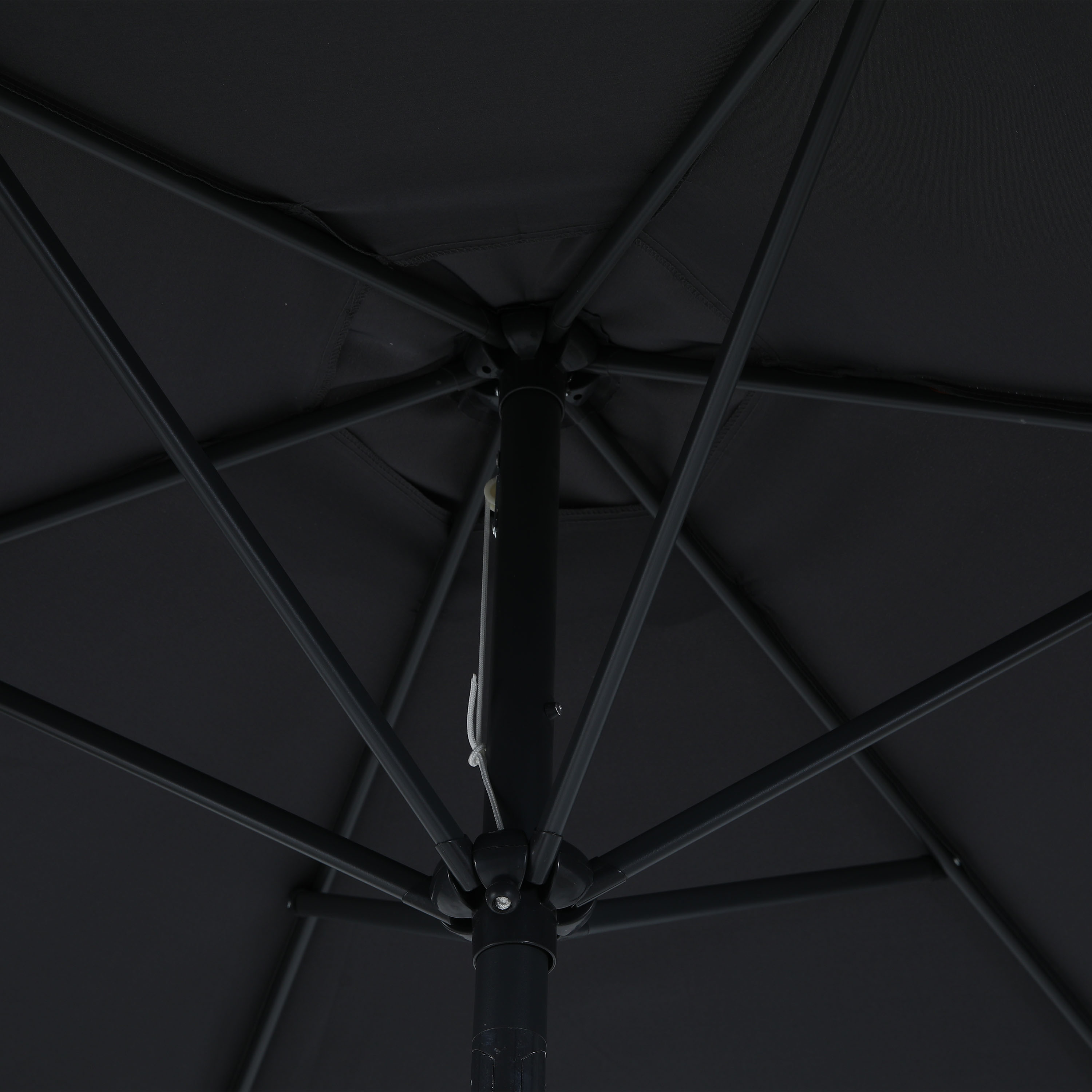 AXI Noor Centre Pole Parasol Ø 300cm incl. parasol base Anthracite/Grey