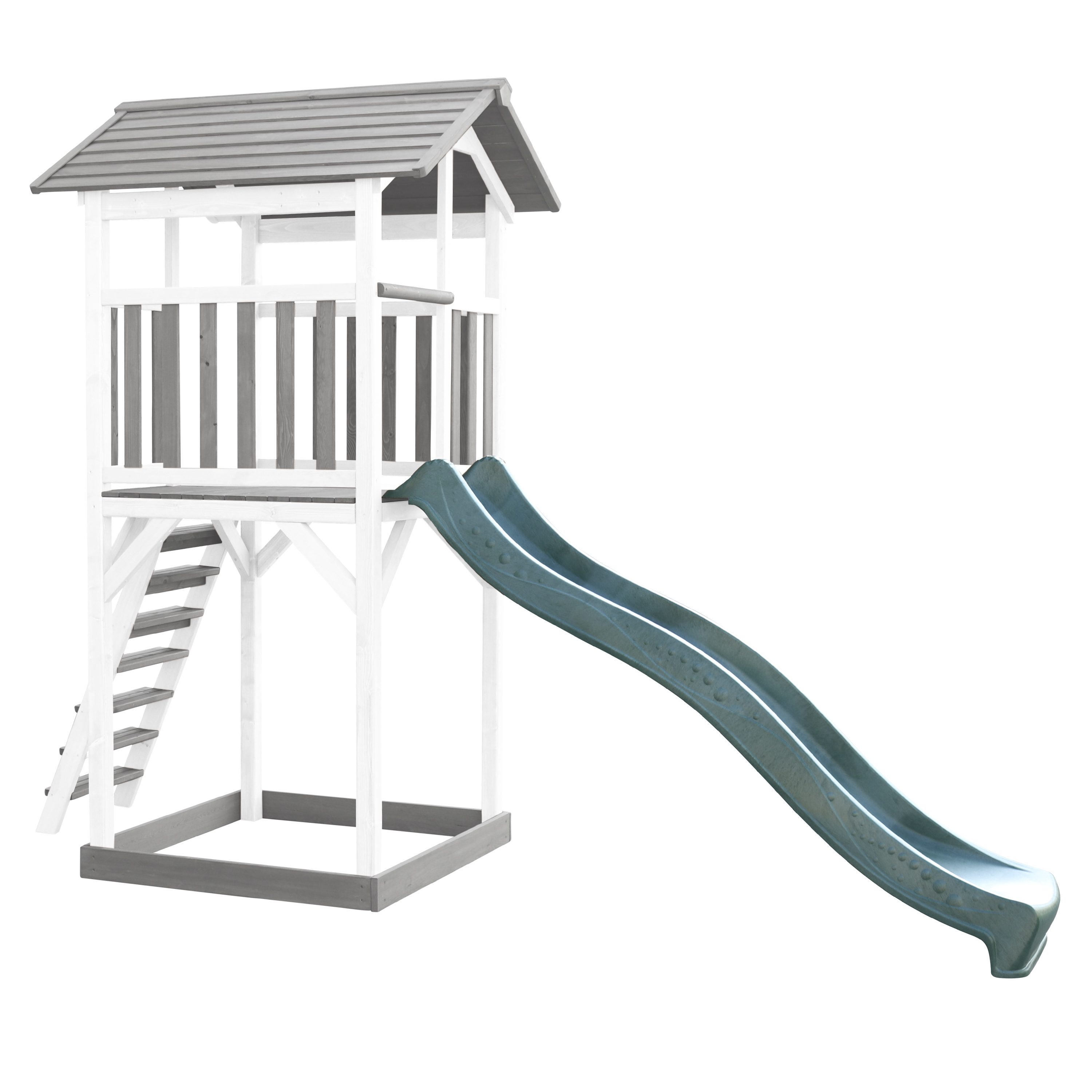AXI Beach Tower Grey/White - Green Slide