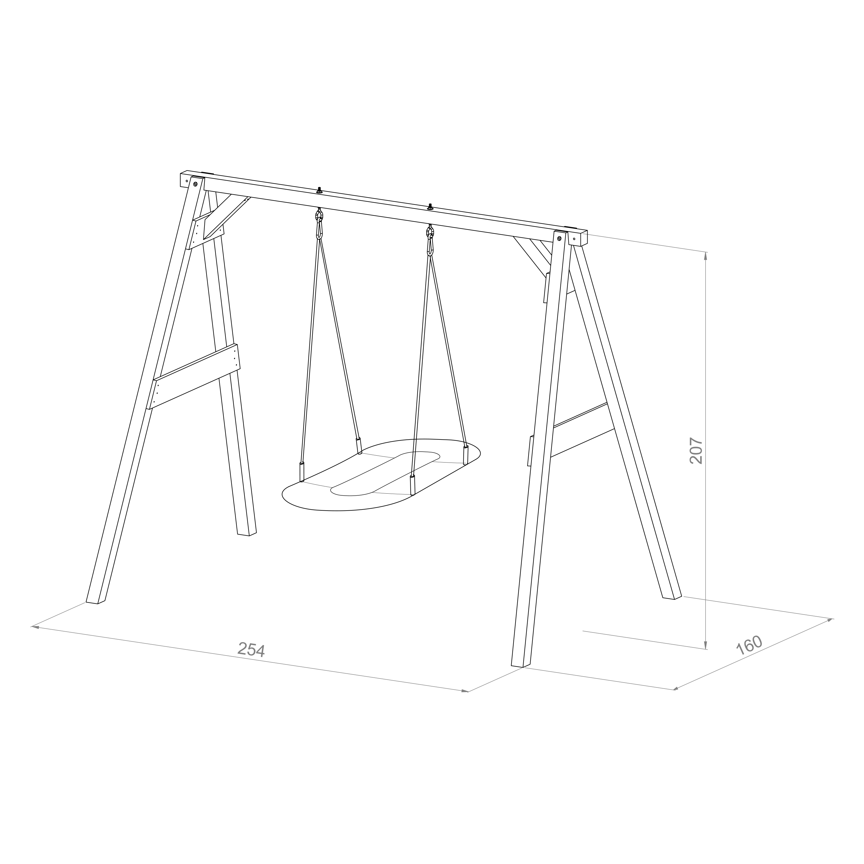 AXI Roxy Nest Swing Set - Brown