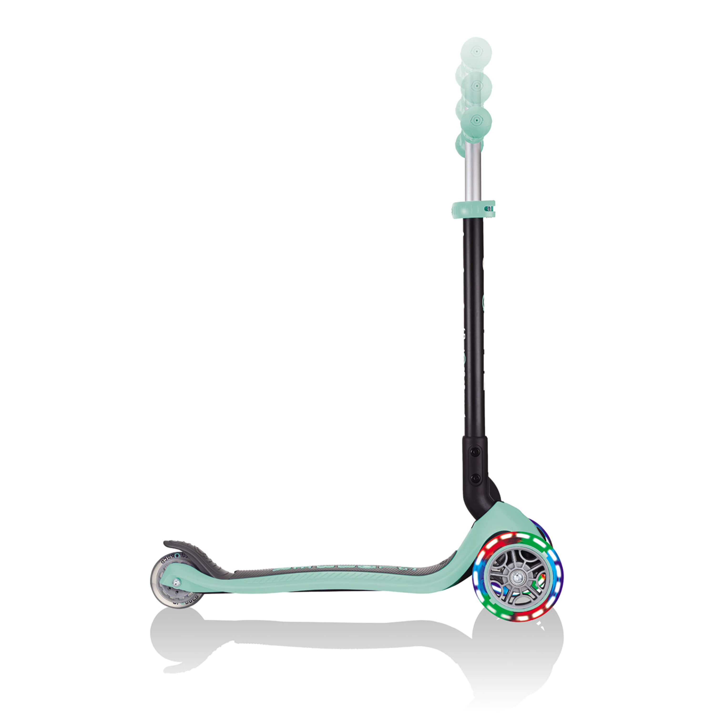 Globber Go up Foldable Plus Lights 3-in-1 Scooter - Pastel Mint