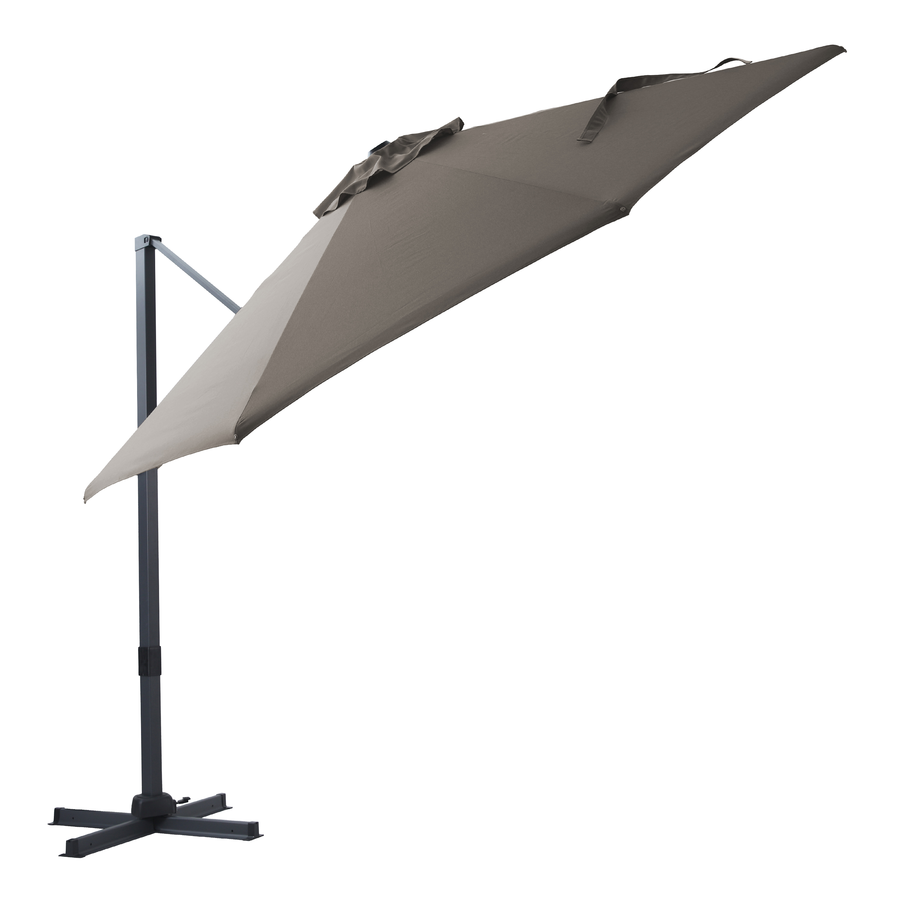 AXI Cyrus Premium Cantilever Parasol Ø 300cm Round - Grey/Taupe