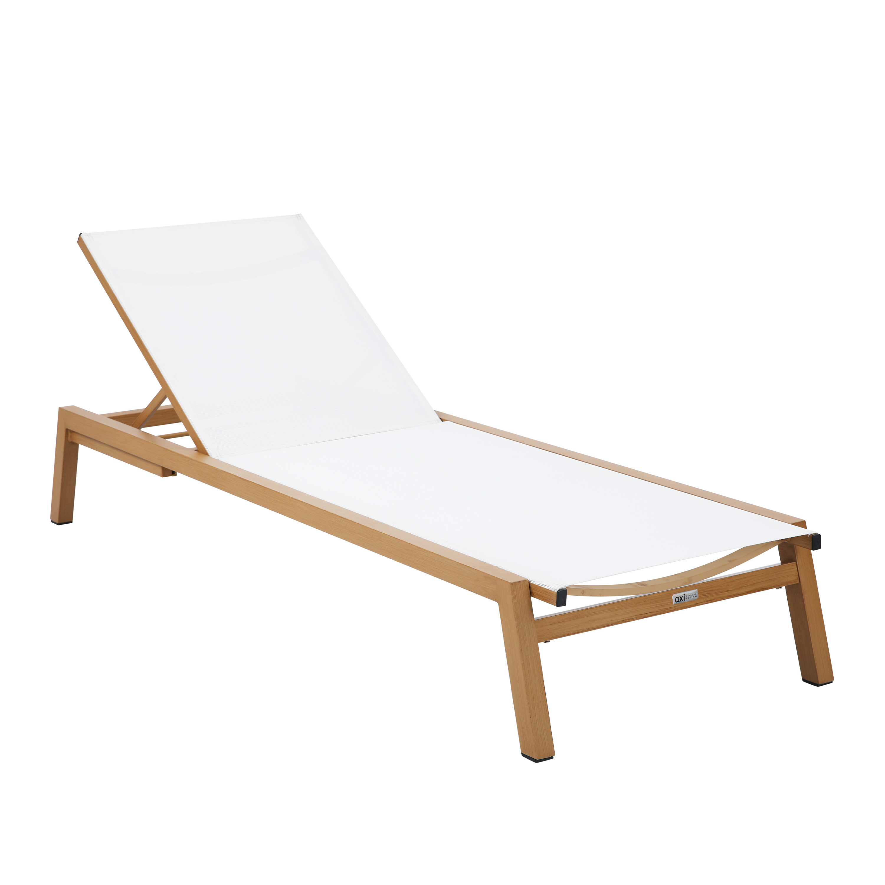 AXI Logan Sunbed - Wood-look/Cream