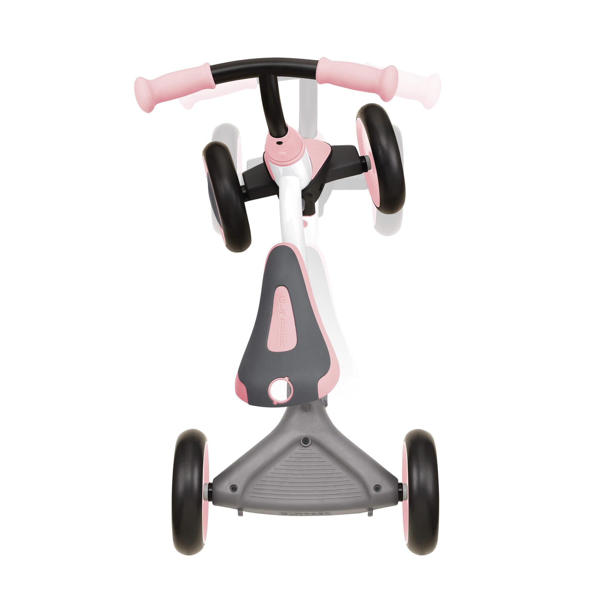 Globber Learning Bike 3-in-1 - White/Pastel Pink