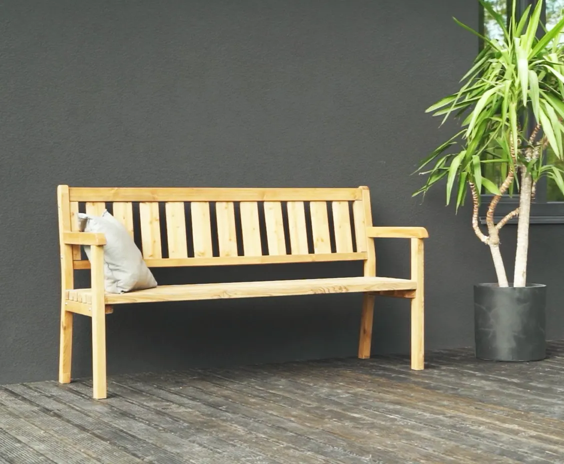 AXI Charlotte Wooden Garden Bench 170 cm - Brown