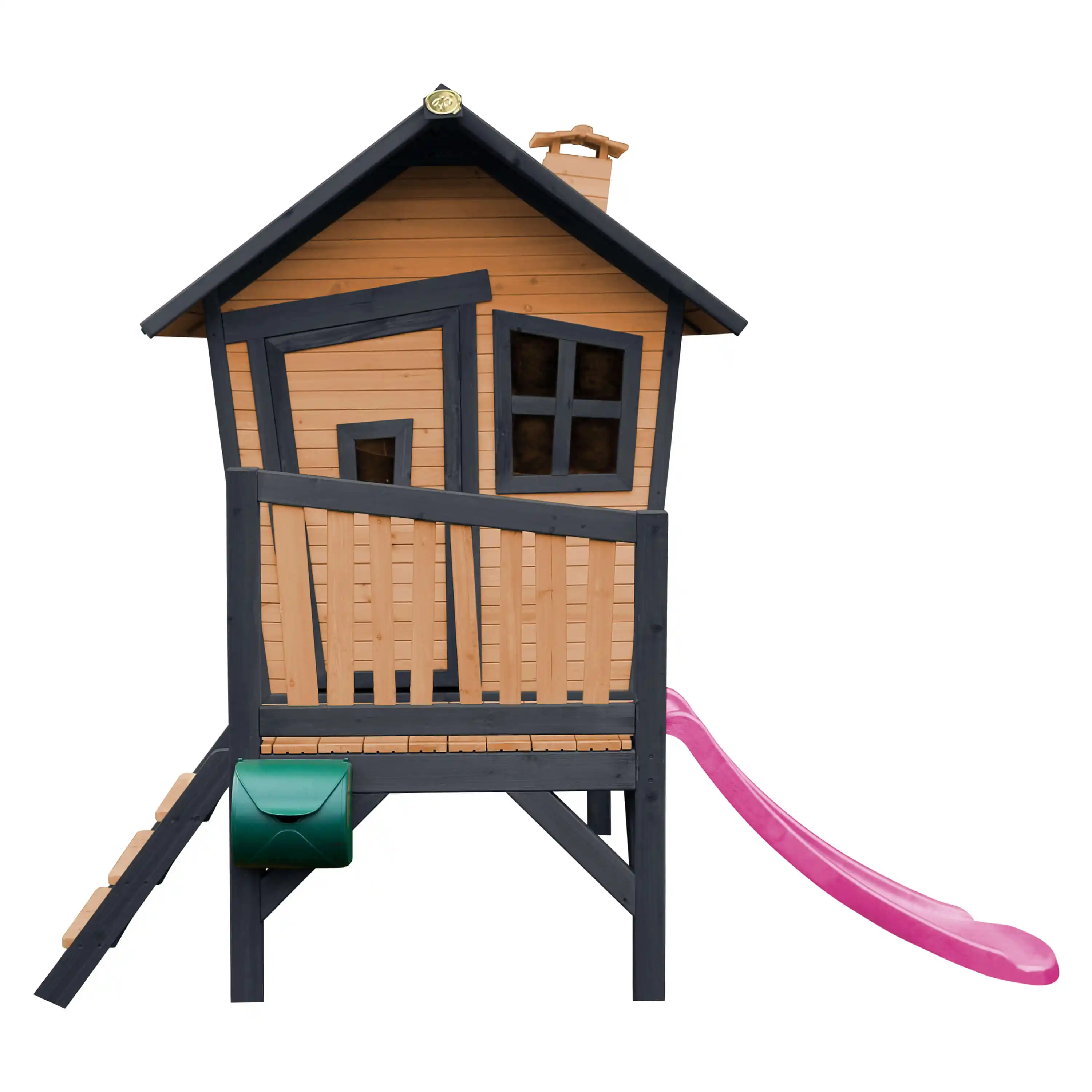 AXI Robin Playhouse Brown/Anthracite - Purple Slide