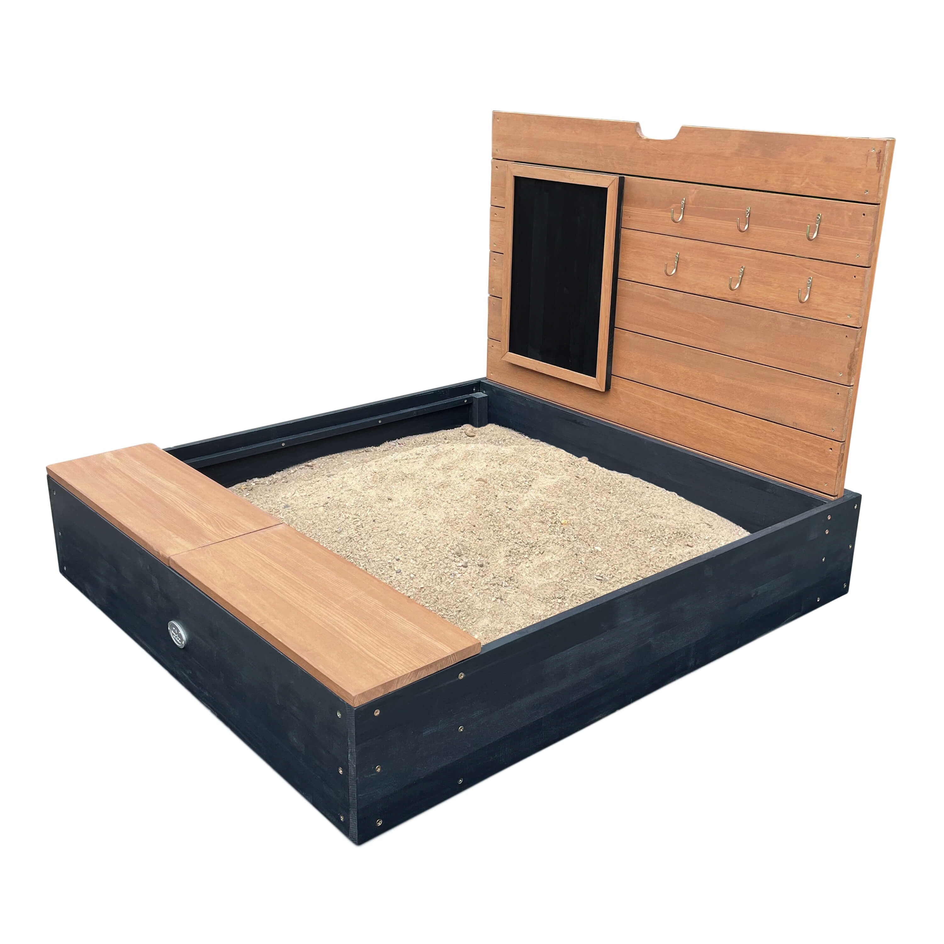 AXI Mandy Sandbox with Storage and Lid - Anthracite/Brown