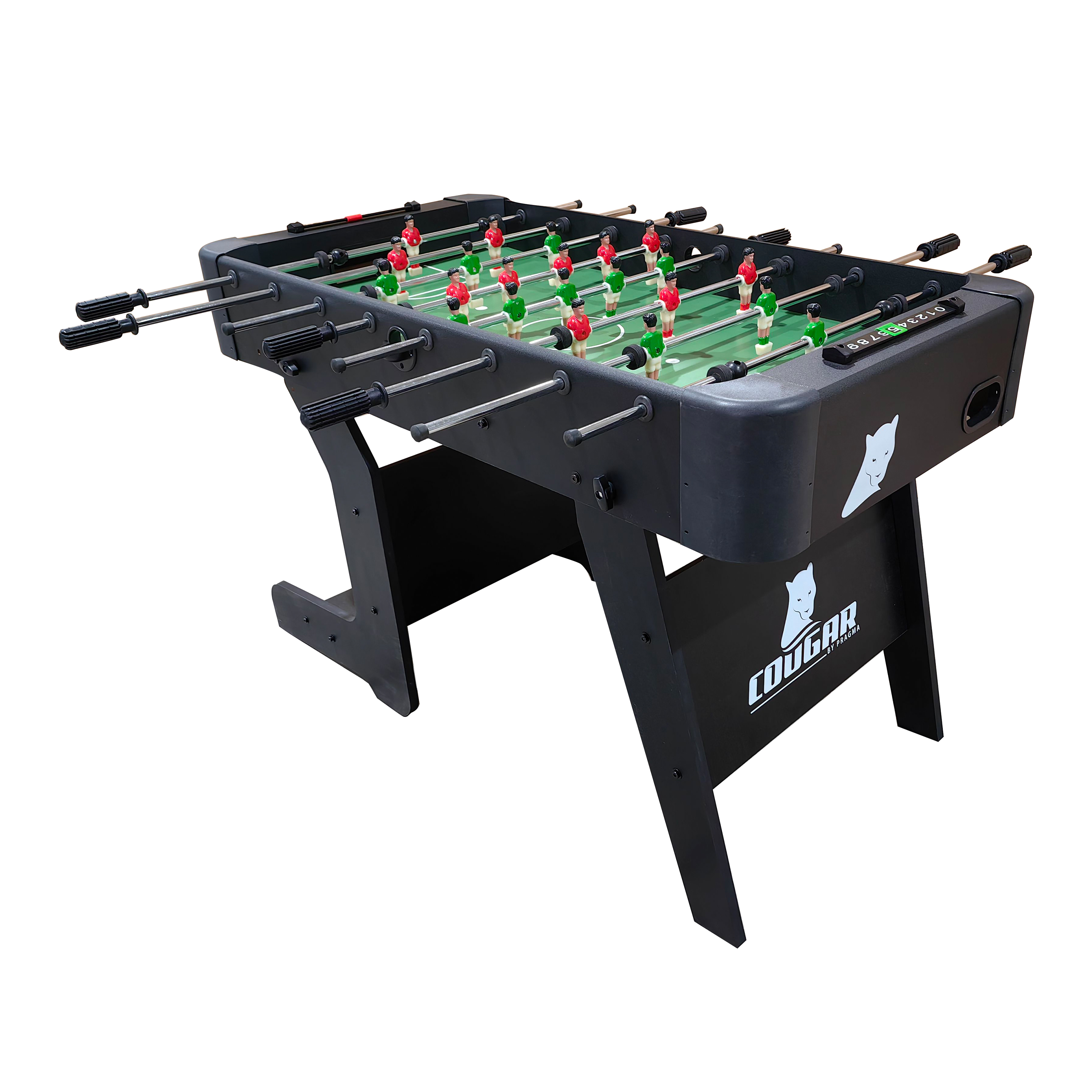 Cougar Around The World Folding Football Table Black