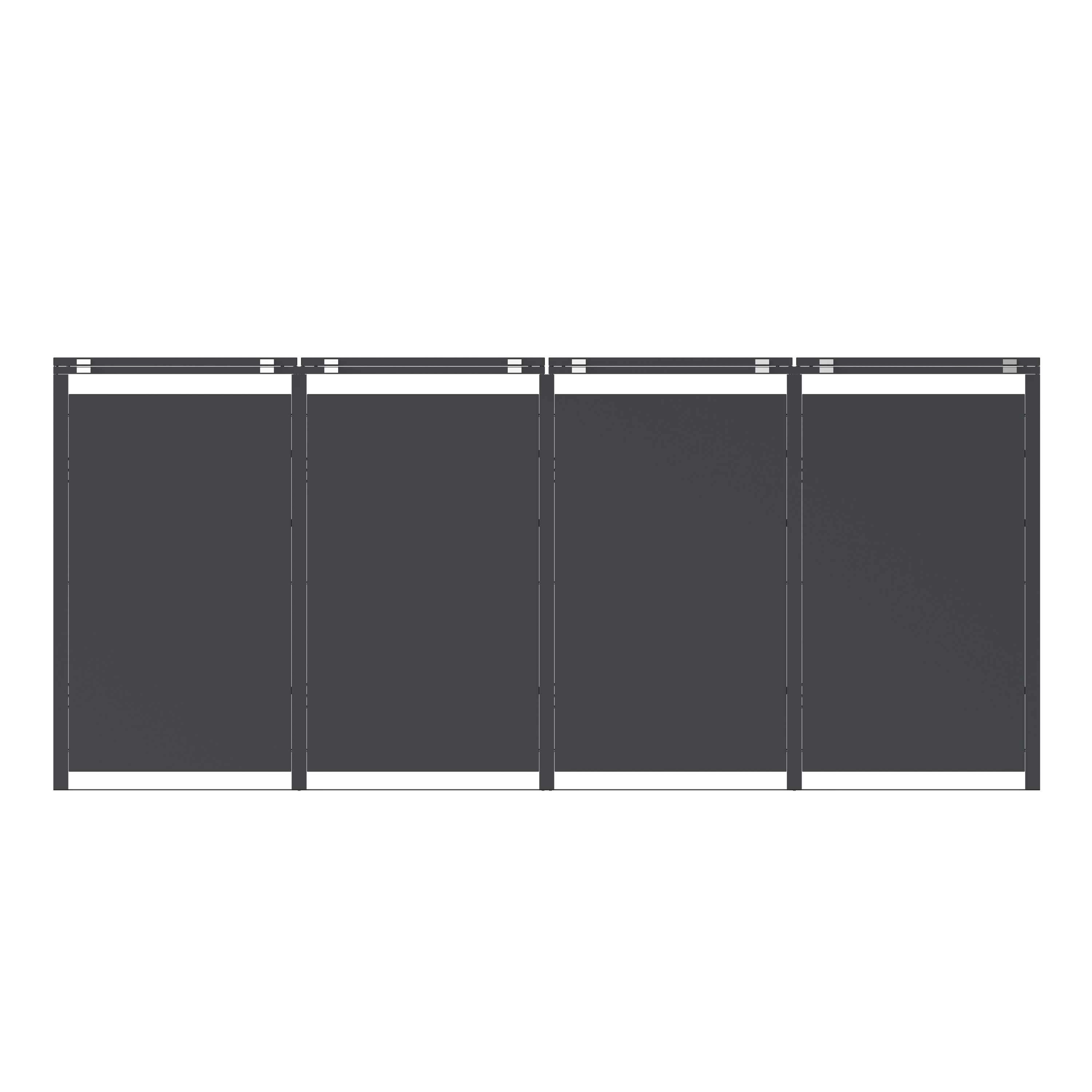 AXI Lucas Containerombouw van Metaal Antraciet/Houtlook - 4 containers