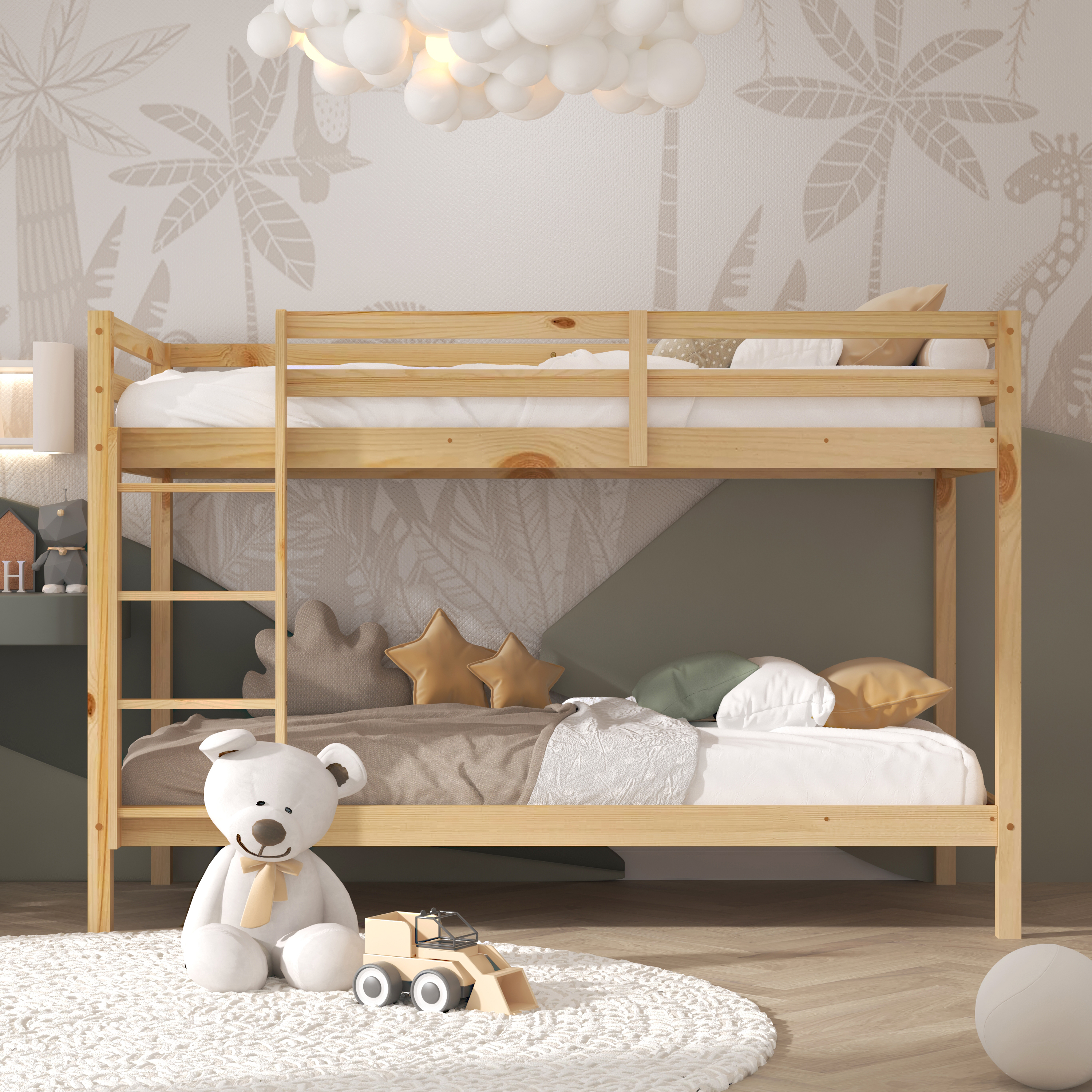Sunny Jip Bunk Bed Natural – Without Mattresses
