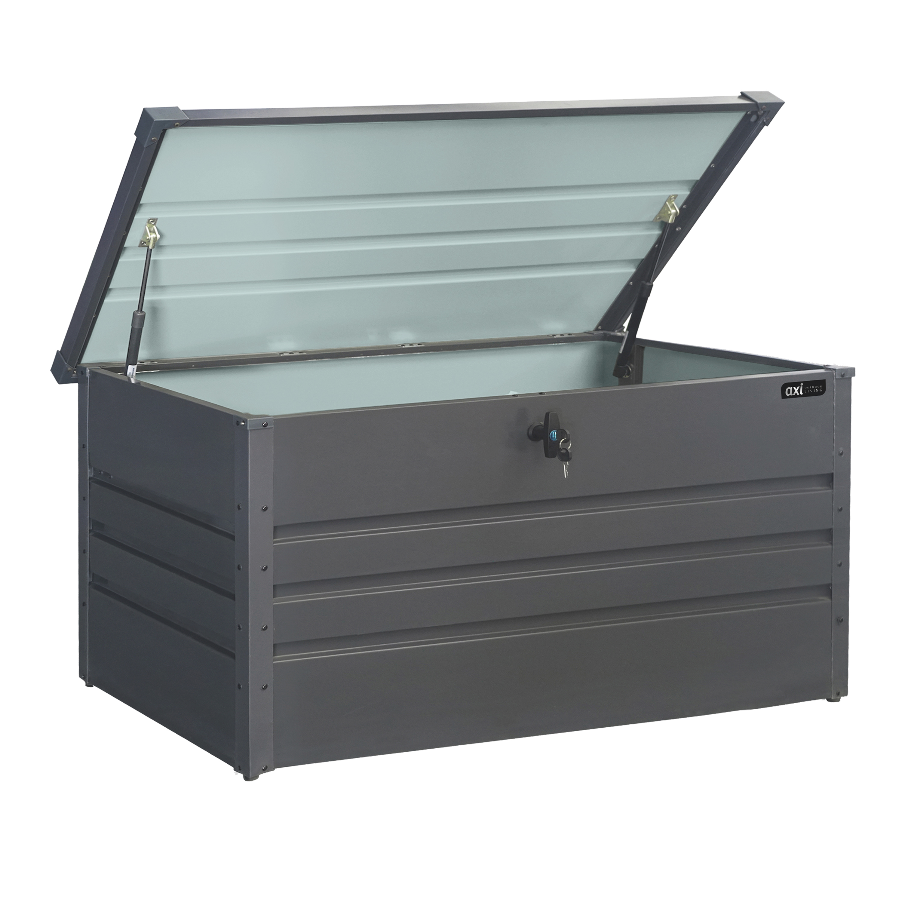 AXI Miles Metal Storage Box 400 Anthracite - 132x60x62cm