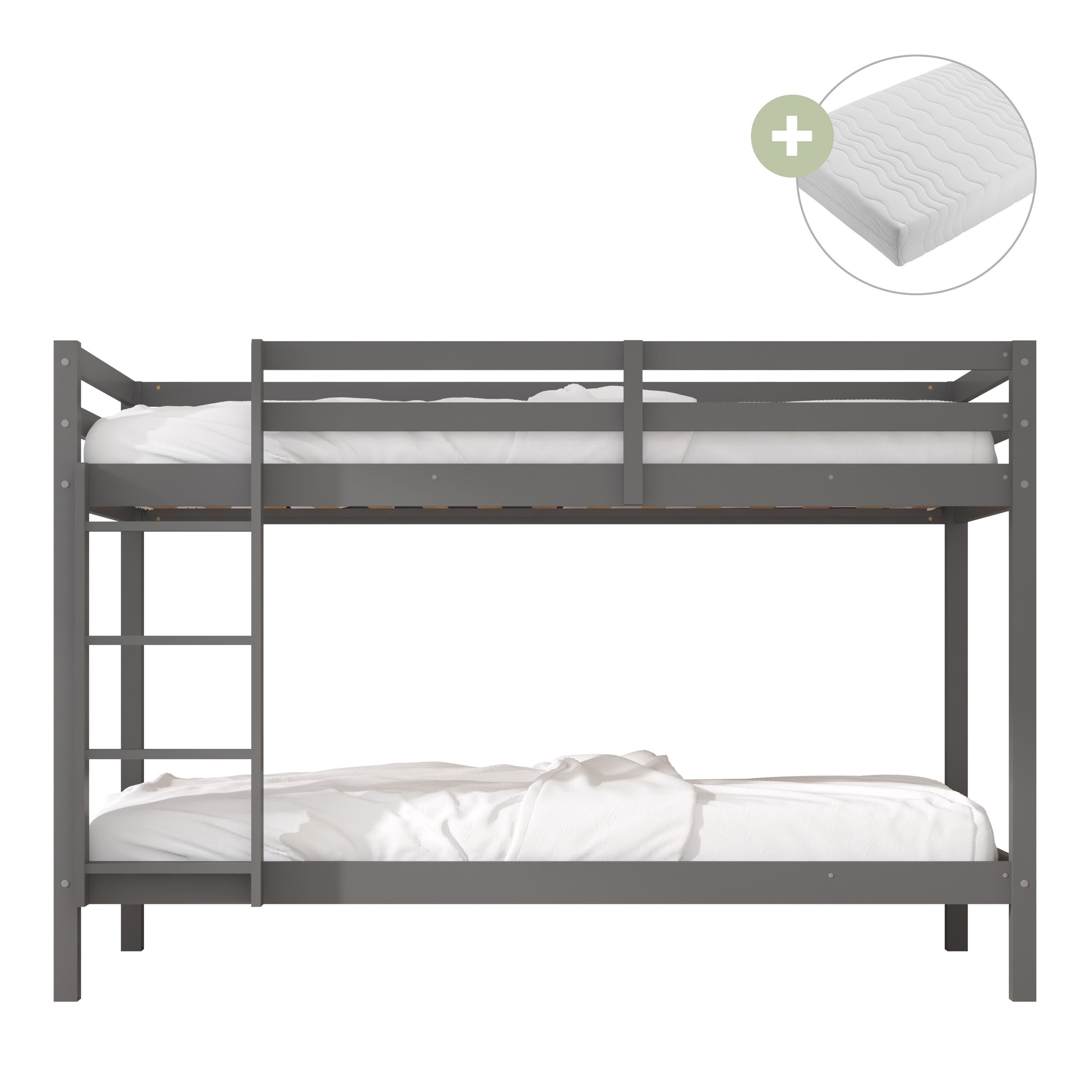 Sunny Jip Bunk Bed Grey – With 2 Mattresses