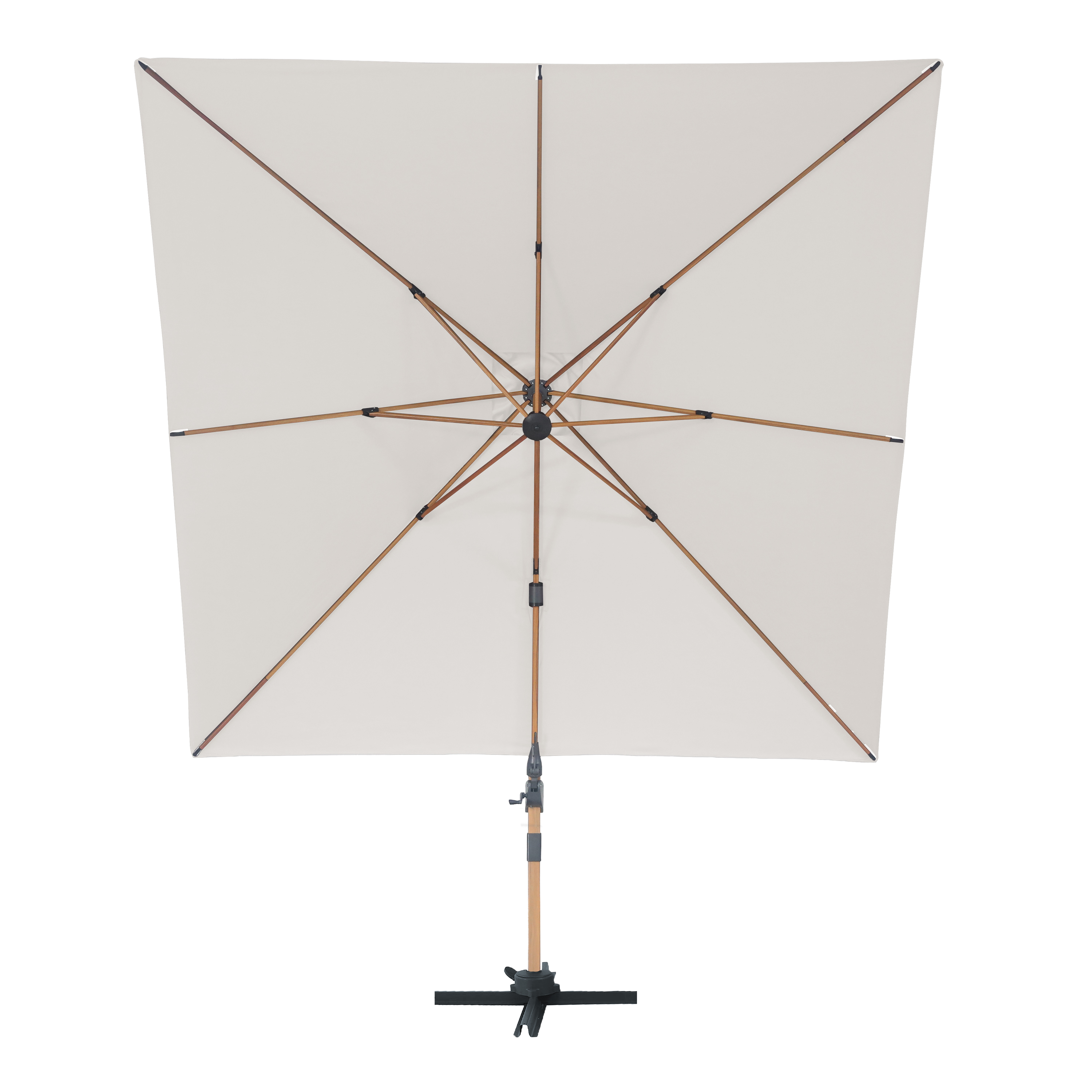 AXI Alina Cantilever Parasol 300x300cm Wood-look/Beige