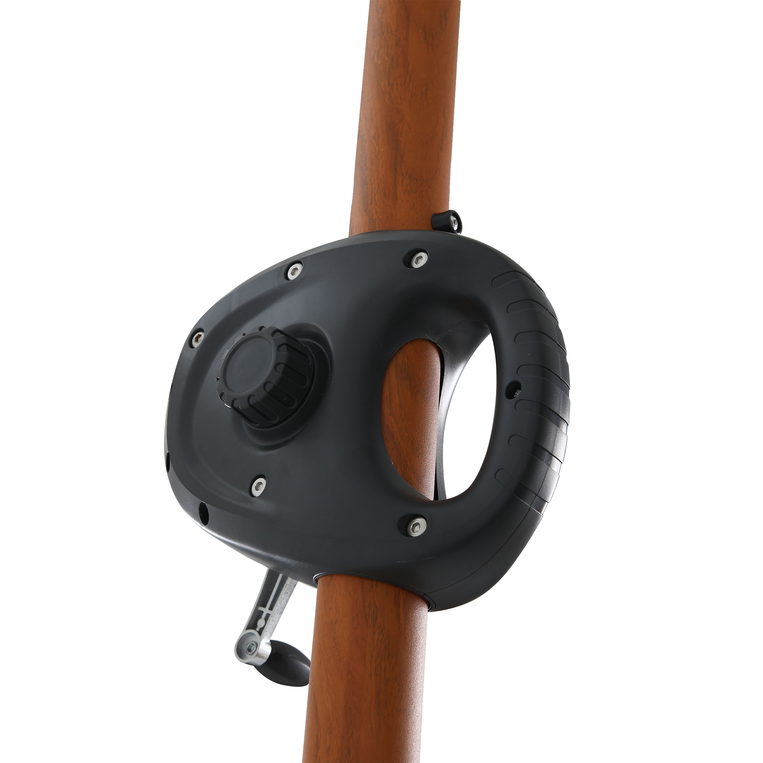 AXI Solea Cantilever Parasol Ø 300cm Wood-look/Taupe