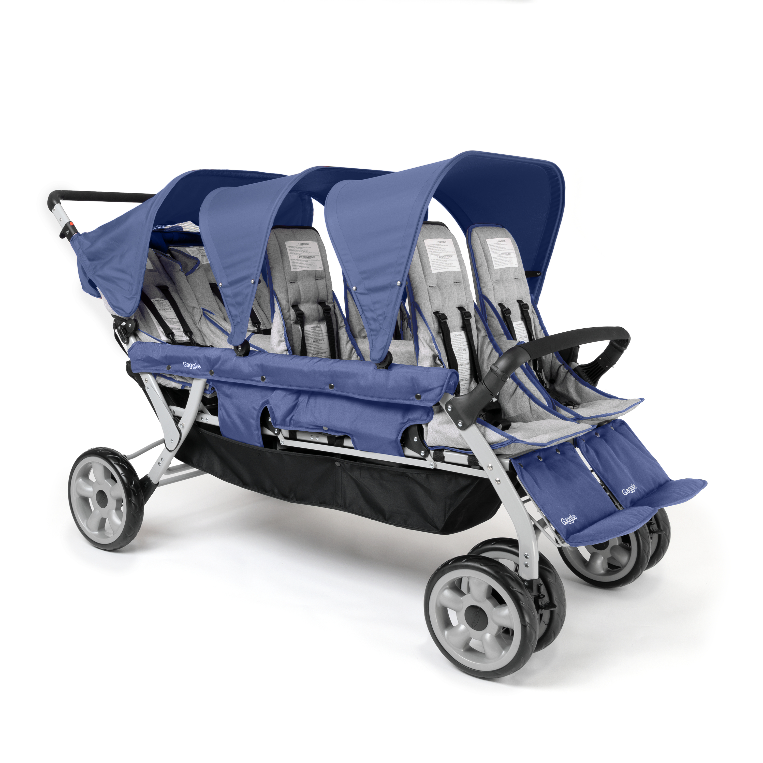 Gaggle Jamboree Folding Stroller for 6 children - Blue