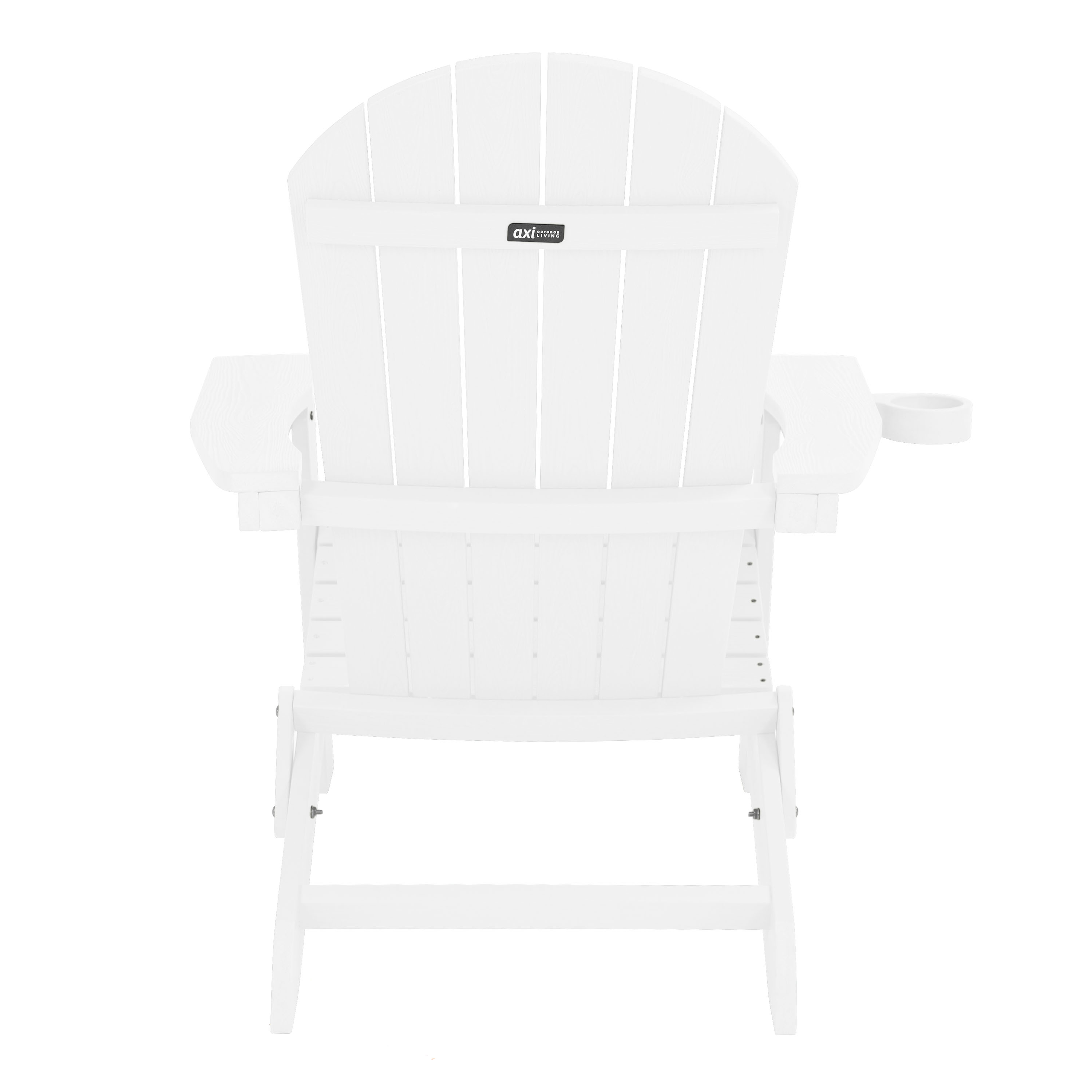 AXI Claire Folding Adirondack Chair Plastic White