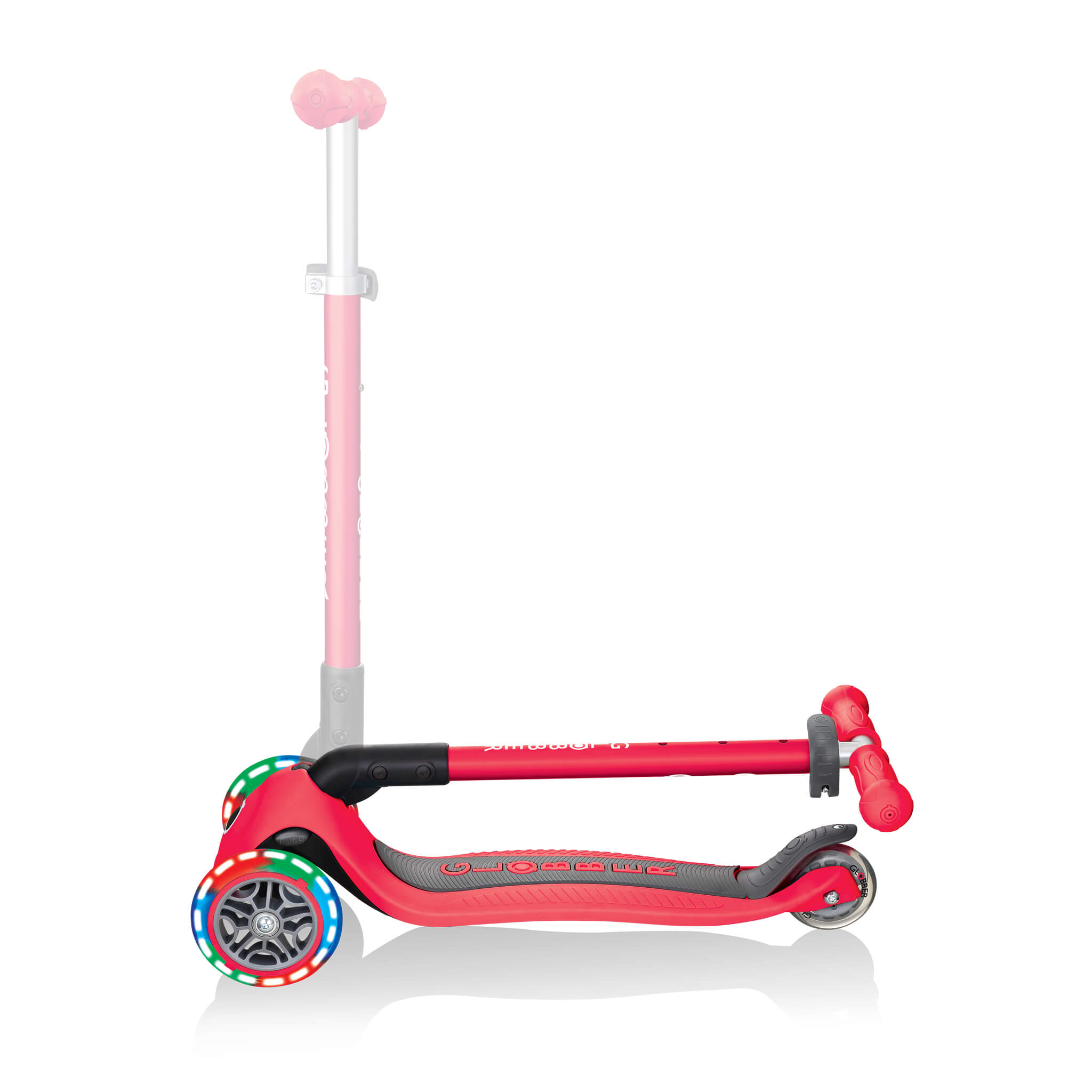 Globber Primo Foldable Lights Step Rood