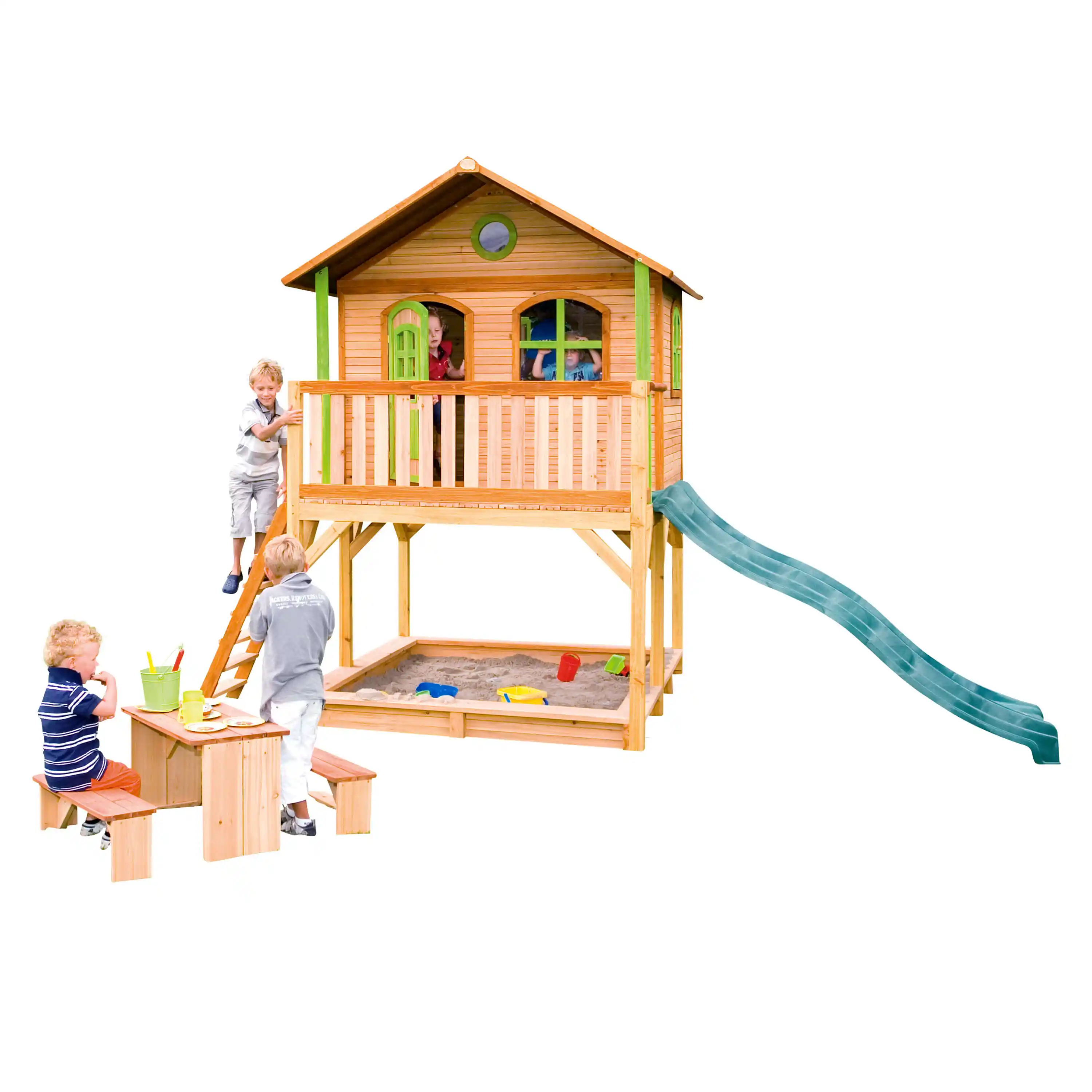 AXI Marc Playhouse Brown/Green - Green Slide