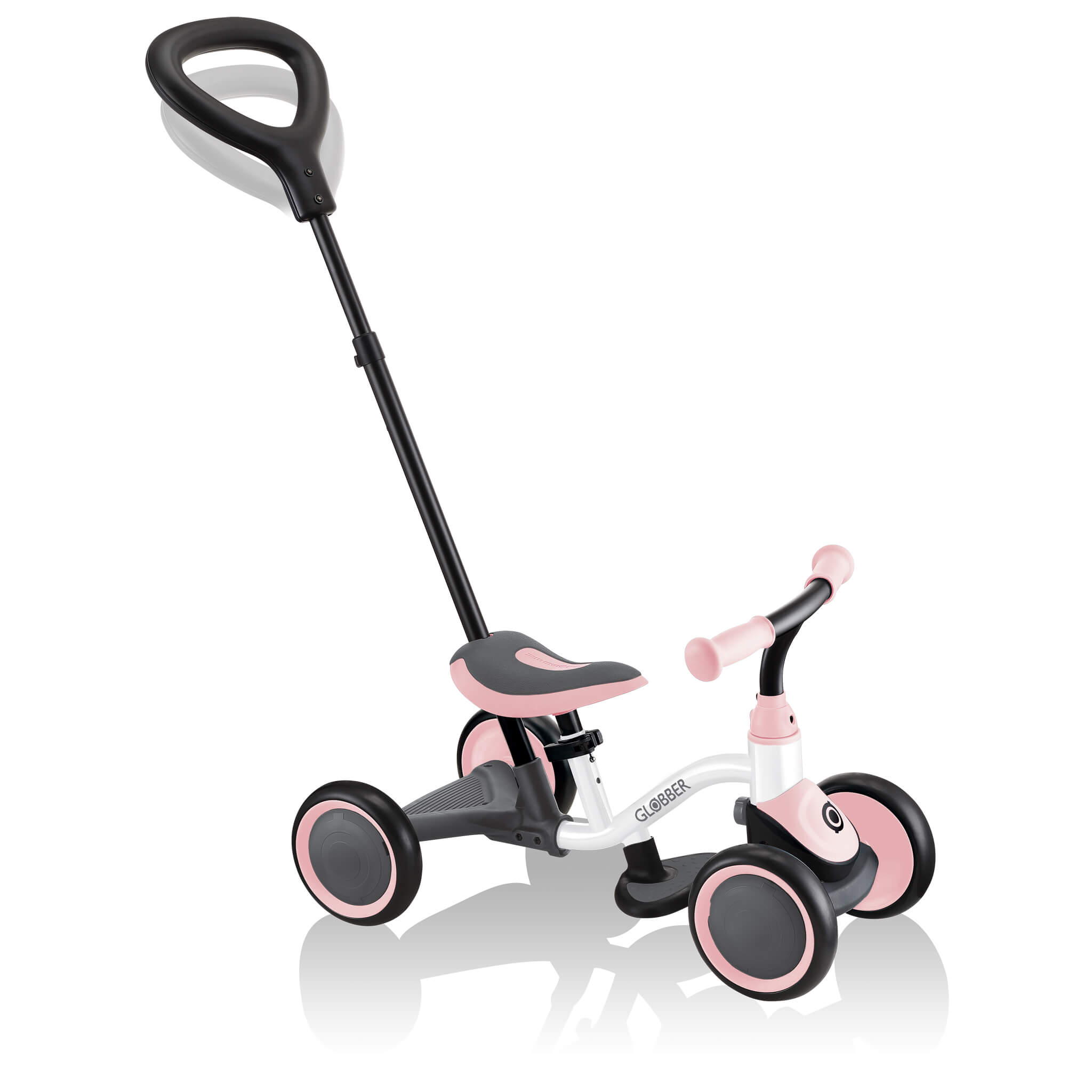 Globber Learning Bike 3-in-1 - White/Pastel Pink