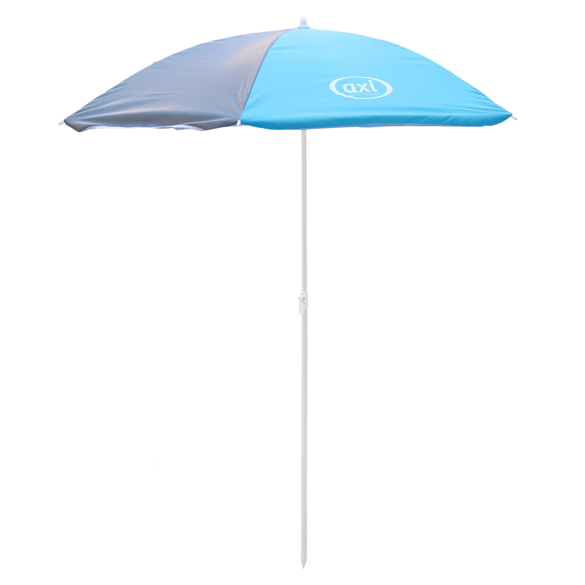 productfoto AXI Nick Picknicktafel Antraciet/grijs - Parasol Blauw/grijs