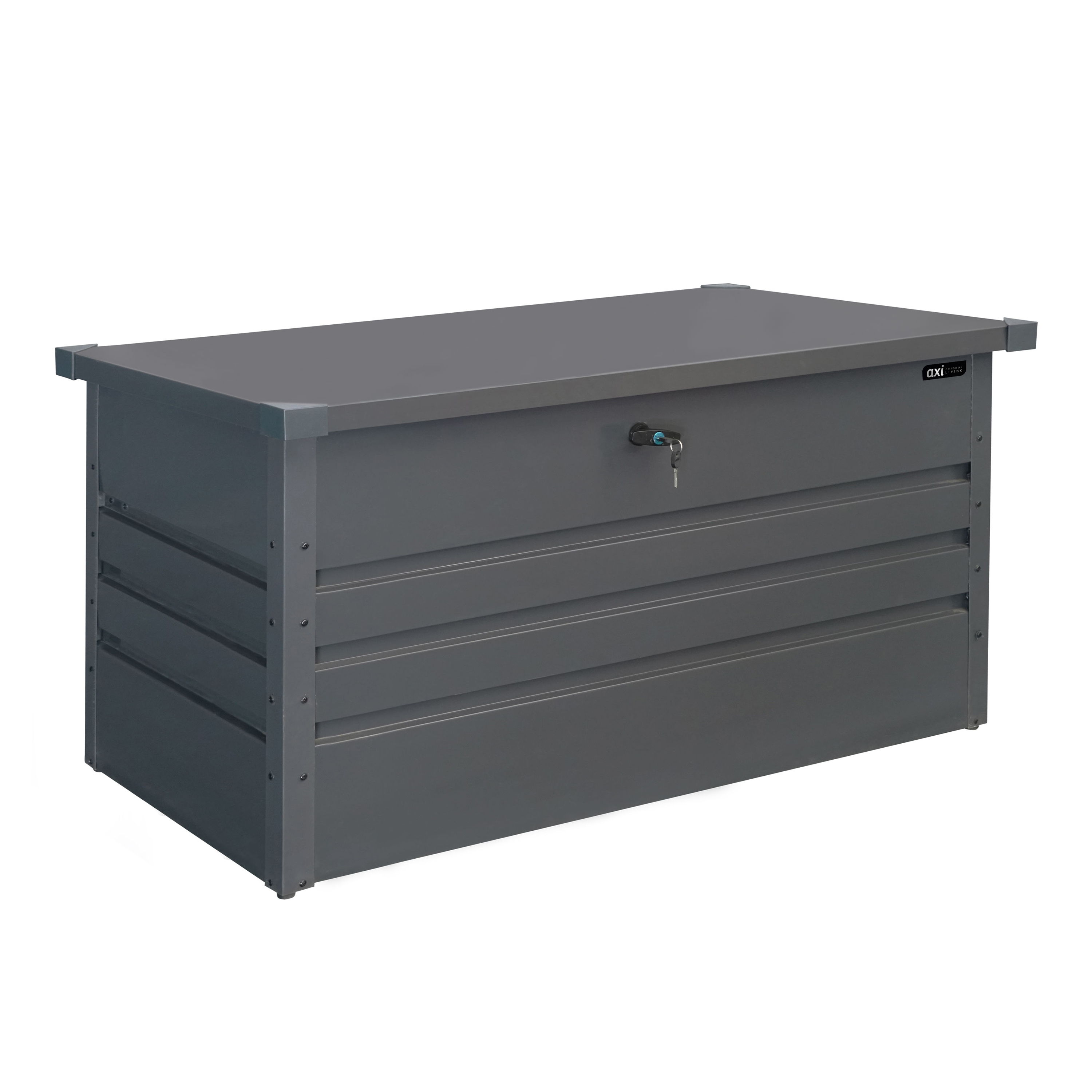 AXI Miles Metal Storage Box 400 Anthracite - 132x60x62cm