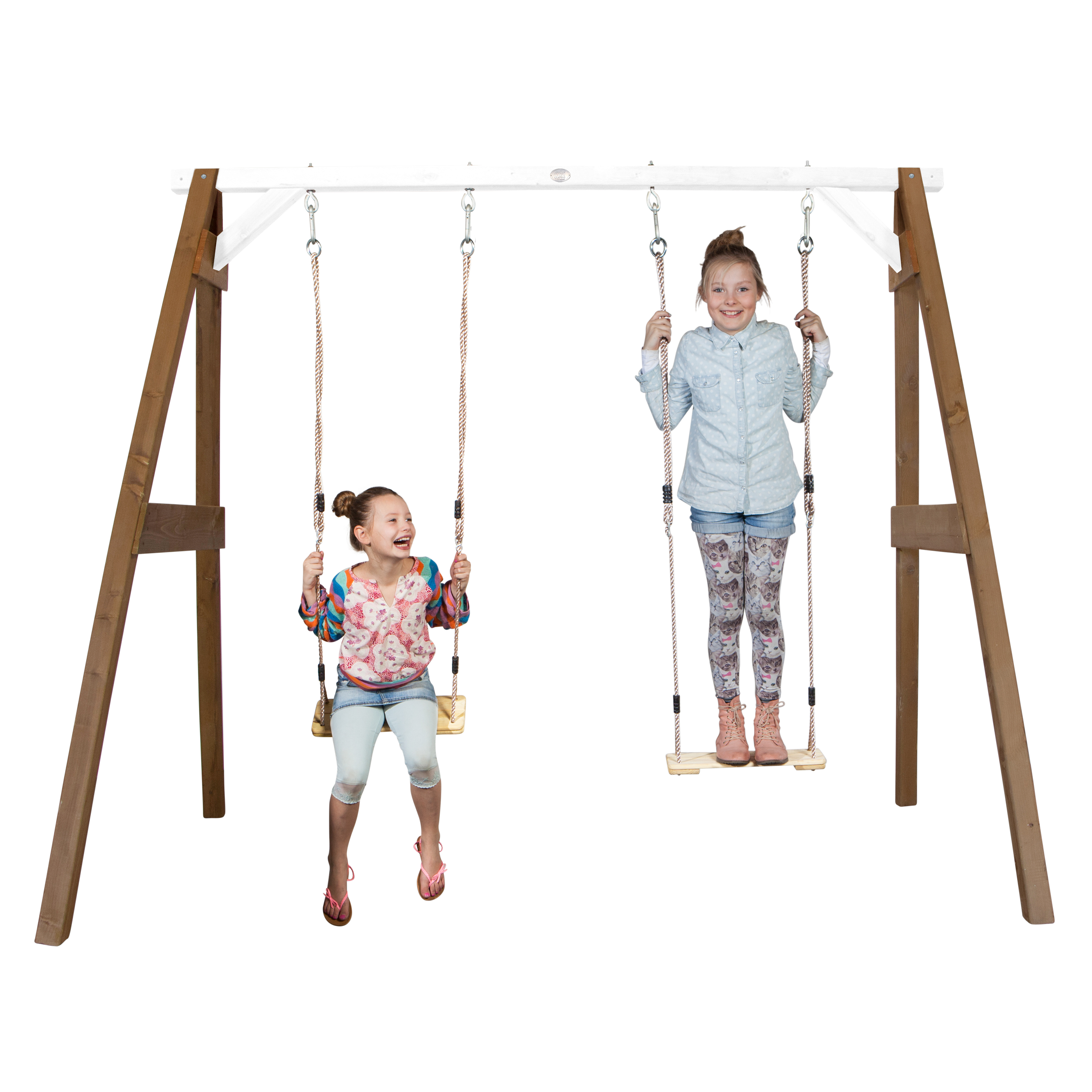 AXI Double Swing Set - Brown/White
