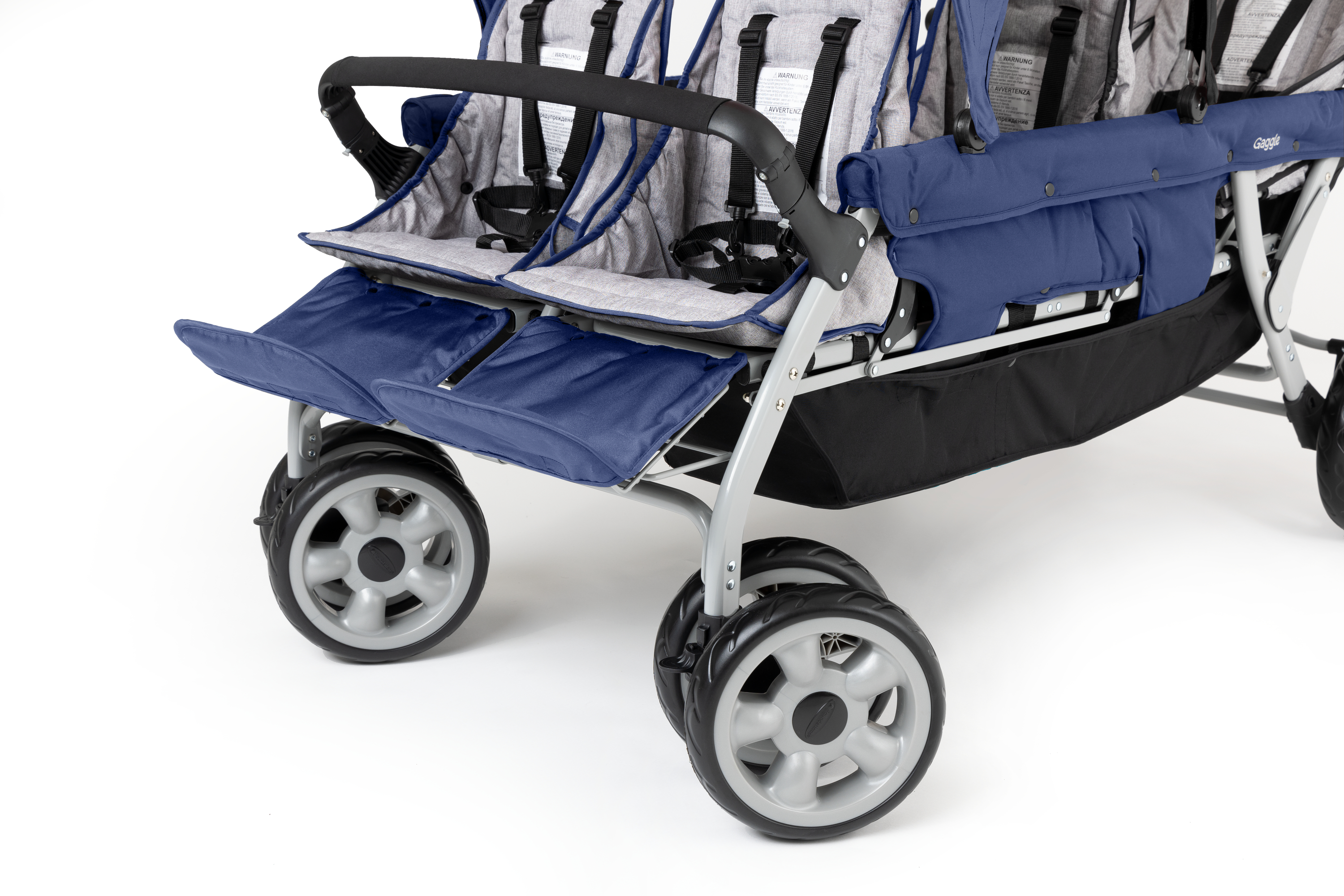 Gaggle Jamboree Folding Stroller for 6 children - Blue