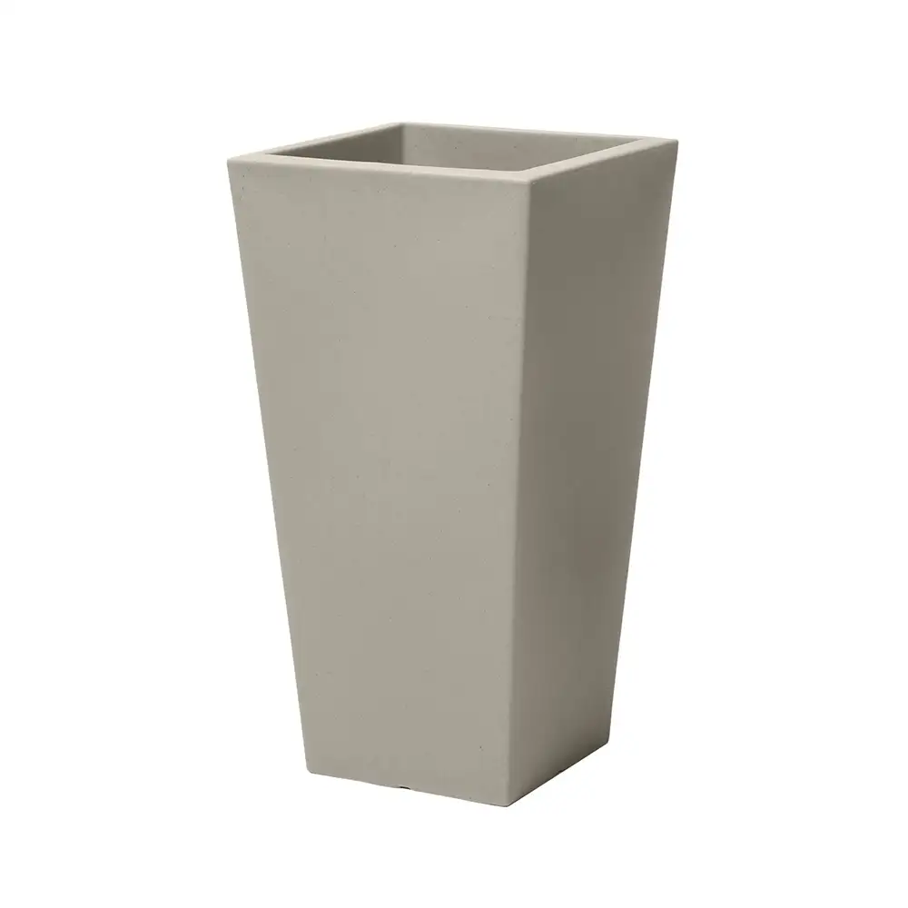 Step2 Tremont Square Conical Flower Pot Large - Concrete Grey