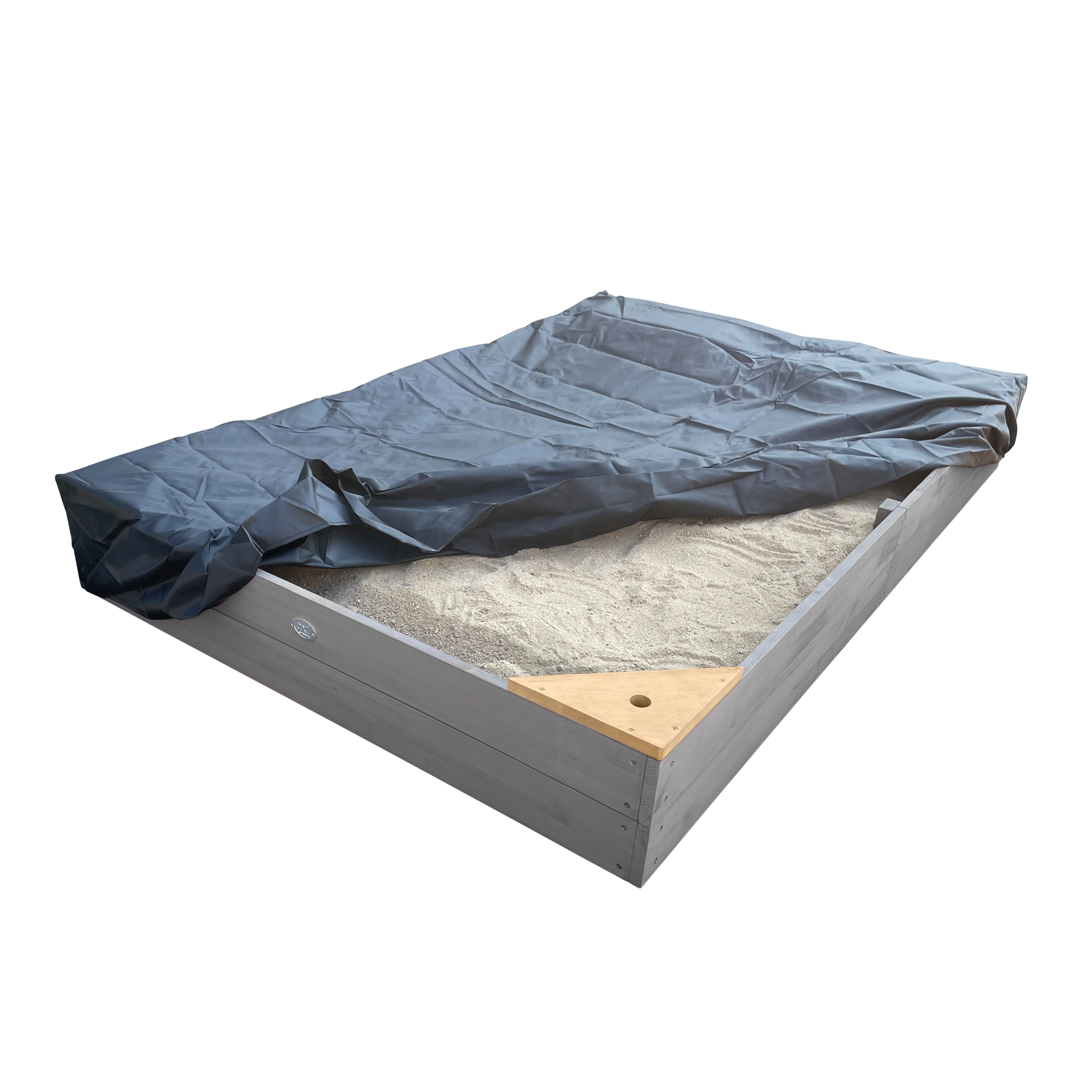 AXI Kelly Sandbox with Play Kitchen - 180 x 115 cm - Grey/brown