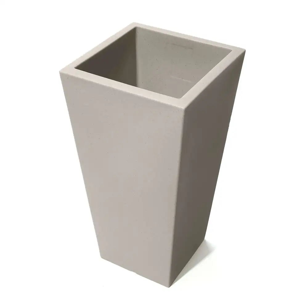 Step2 Tremont Square Conical Flower Pot Large - Concrete Grey