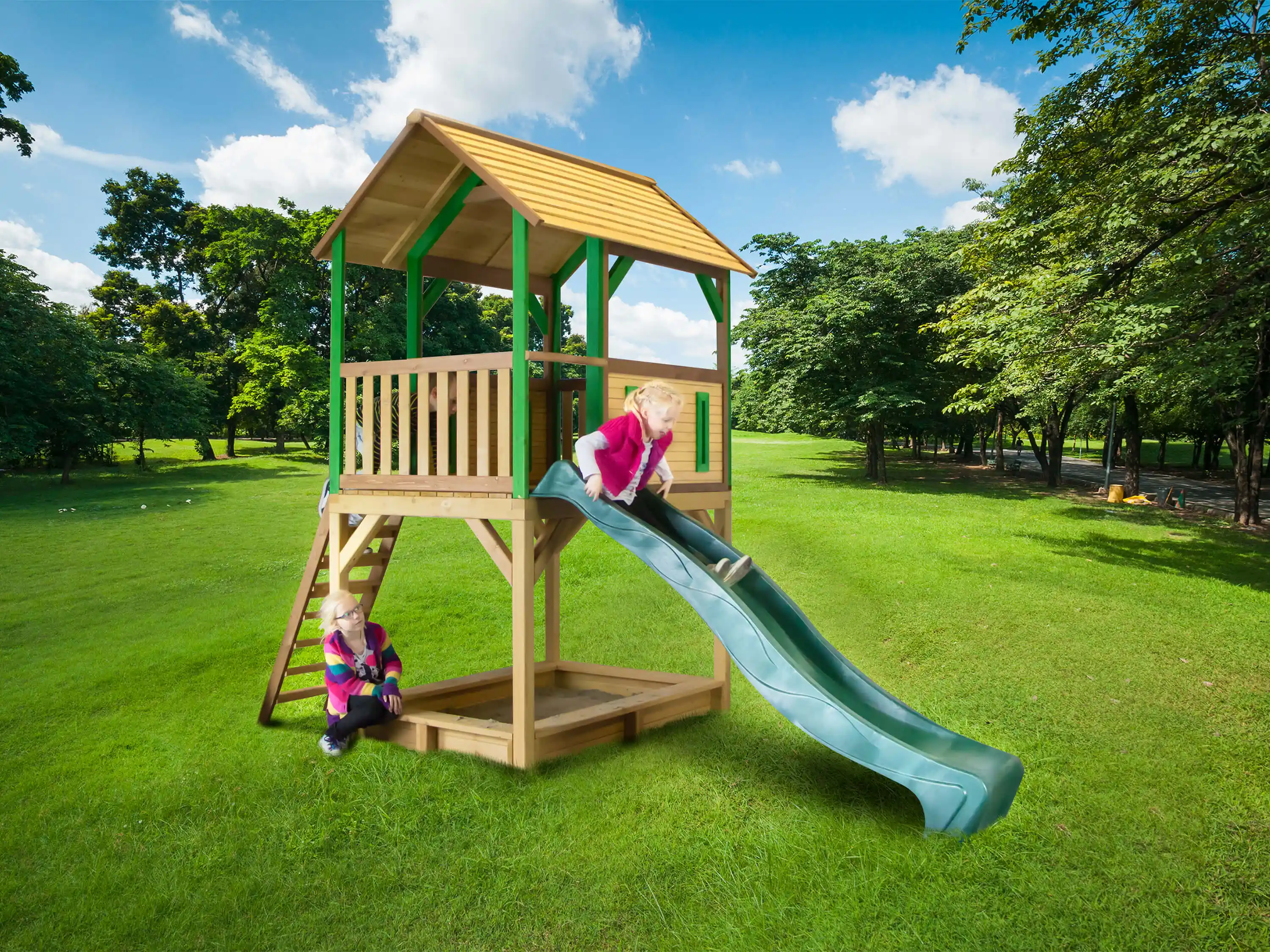 AXI Pumba Play Tower Brown/Green