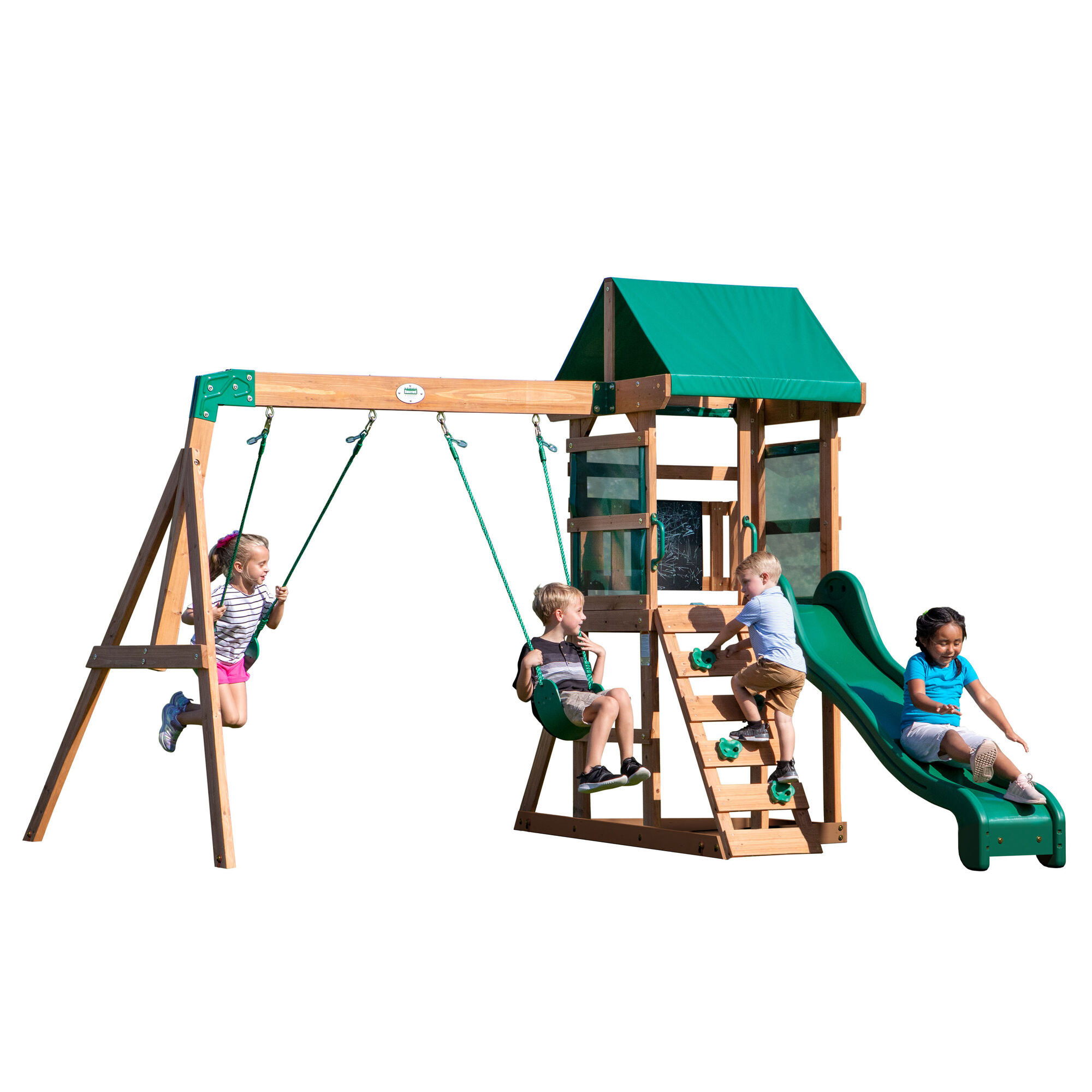 Backyard Discovery Buckley Hill Play Tower with Swings and Slide