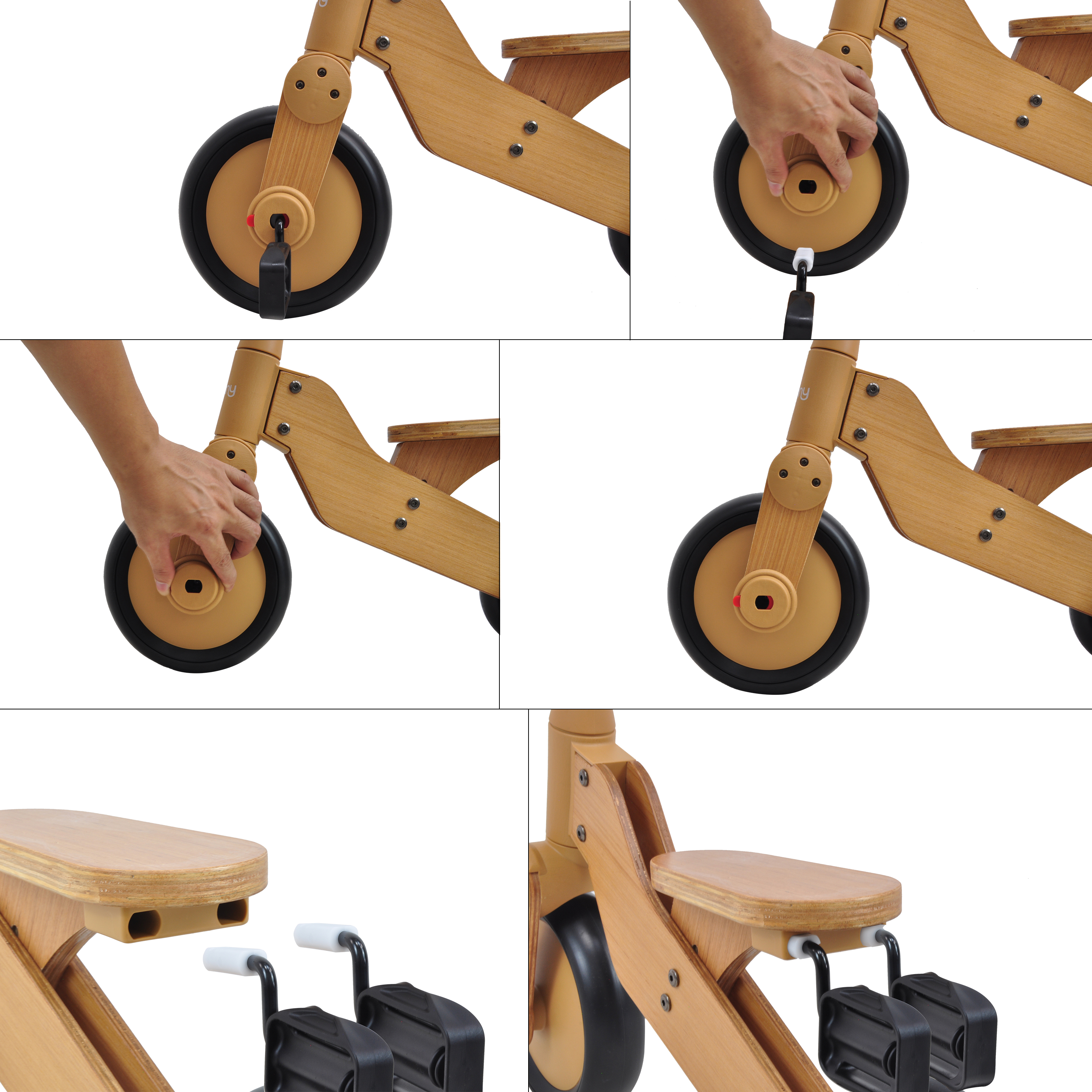 Sunny Walker 2-in-1 Wooden Balance Bike 1000