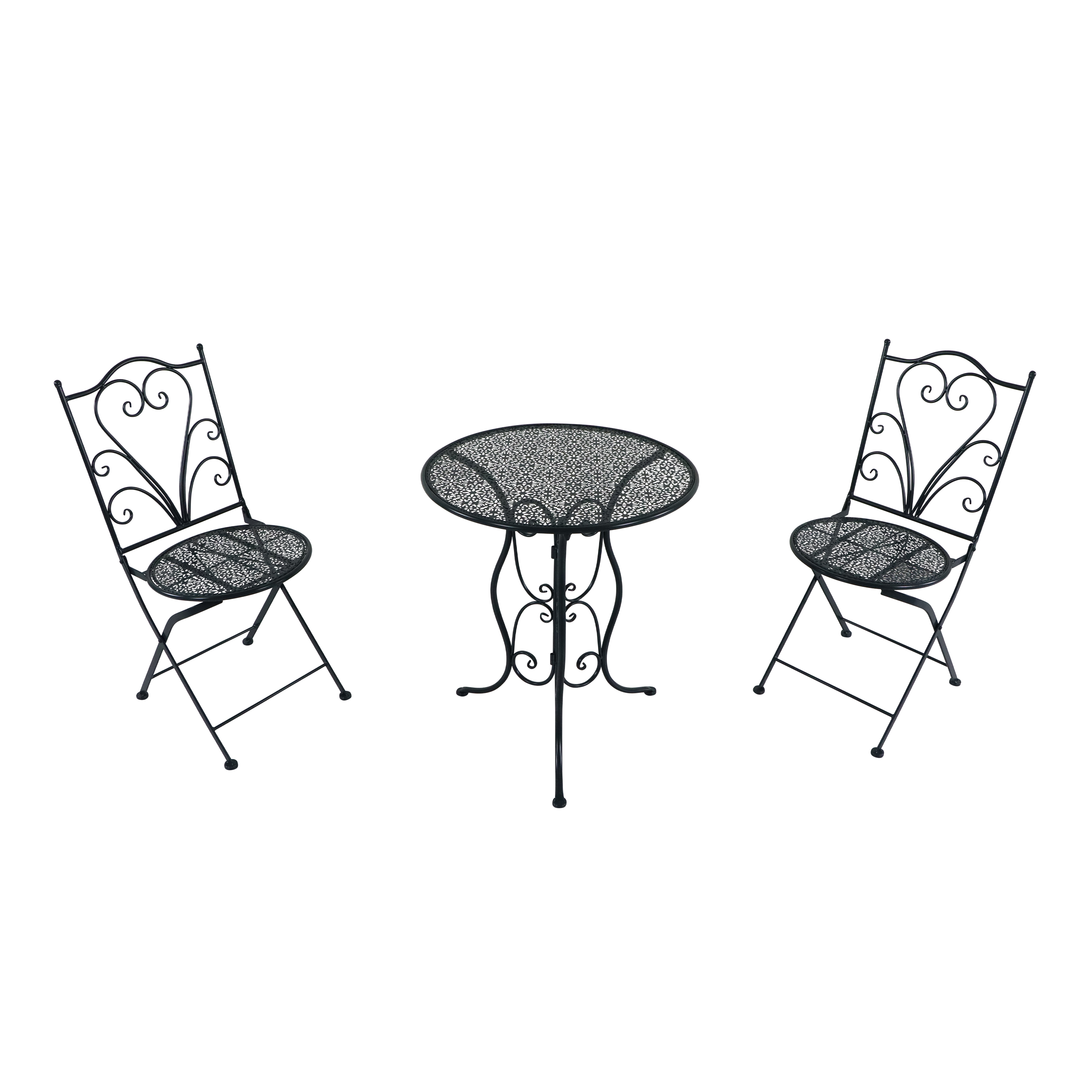 AXI Eloise Metal Bistro Set - Punched Anthracite