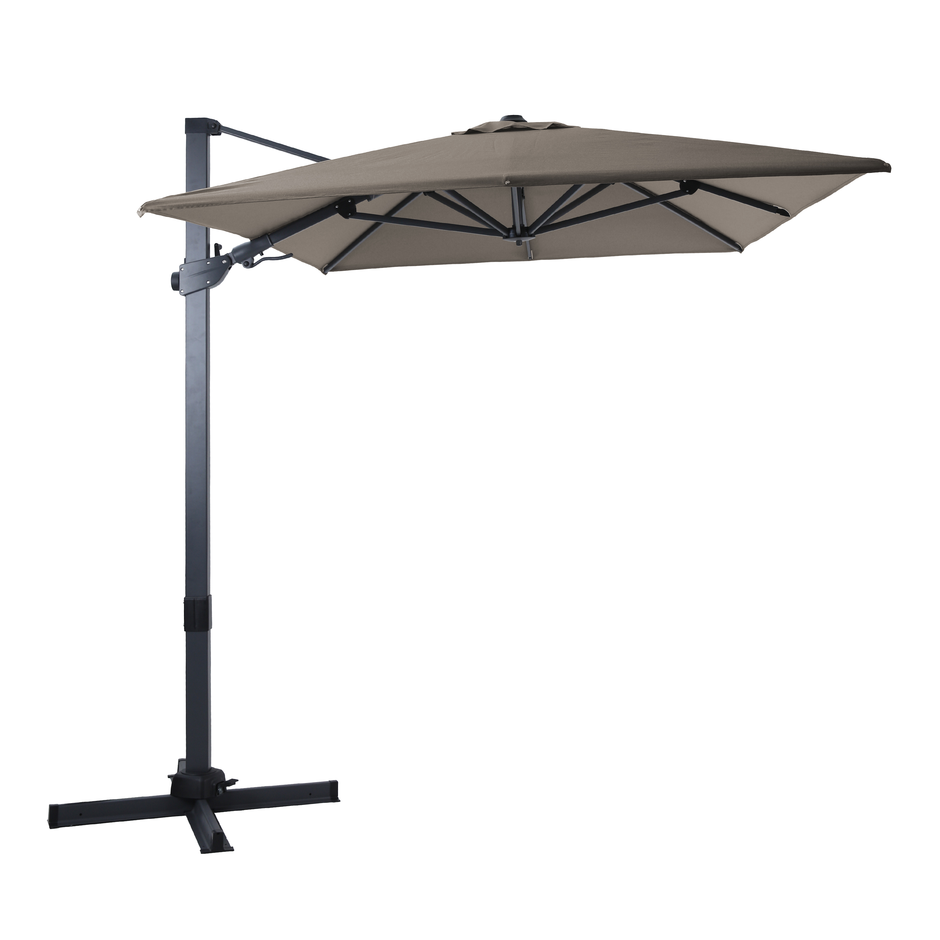 AXI Milad Premium Cantilever Parasol 200x300cm - Grey/Taupe