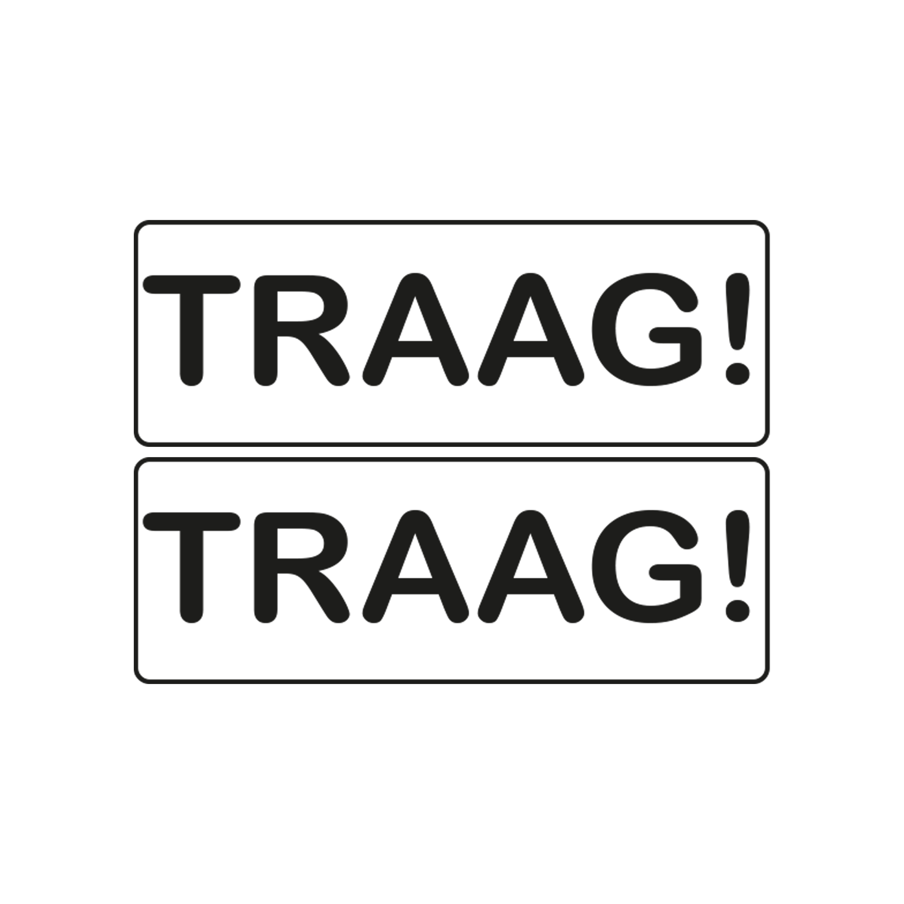 Victor Veilig - Stickerset Traag  - Set van 2