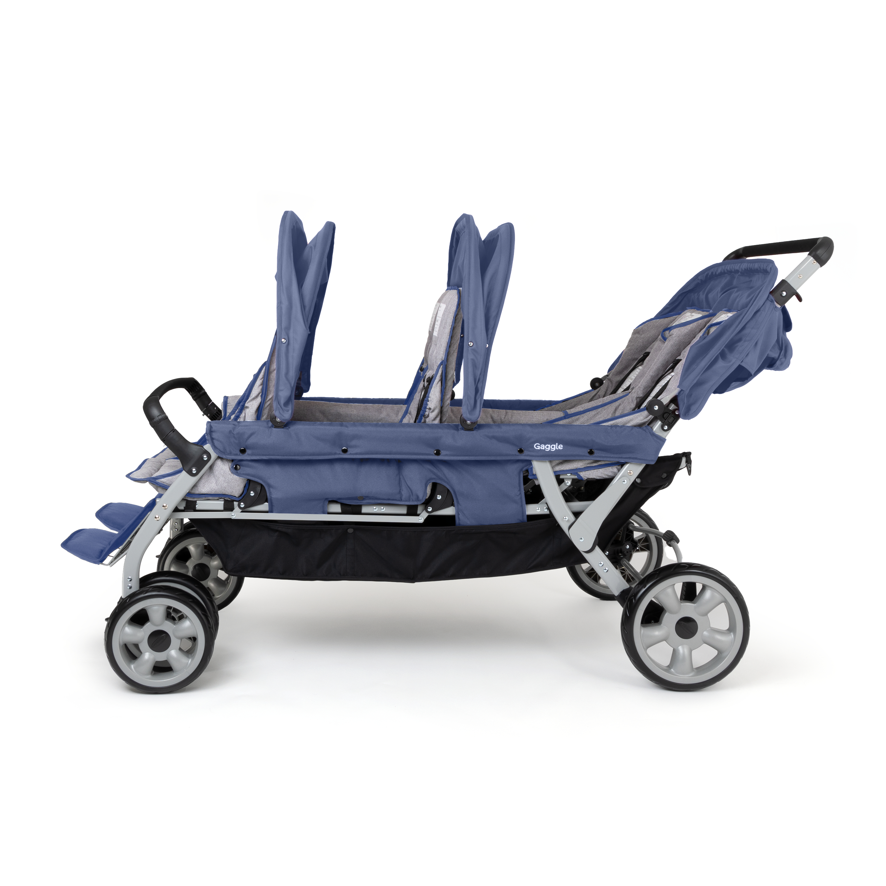 Gaggle Jamboree Folding Stroller for 6 children - Blue