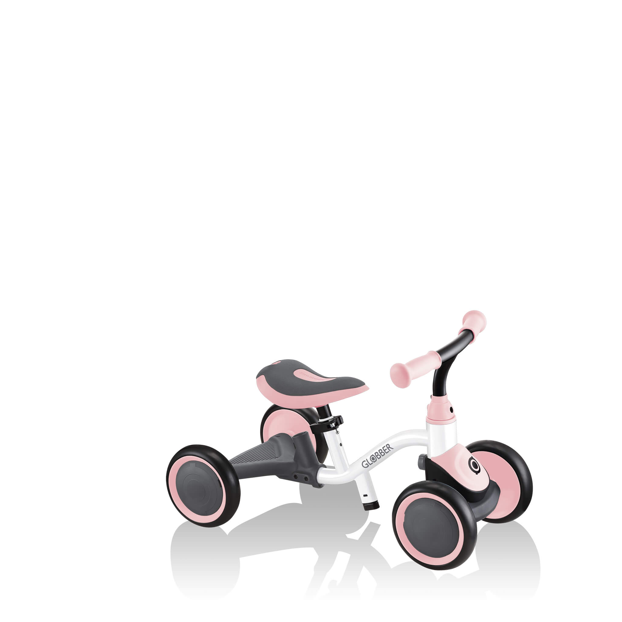 Globber Learning Bike 3-in-1 - White/Pastel Pink