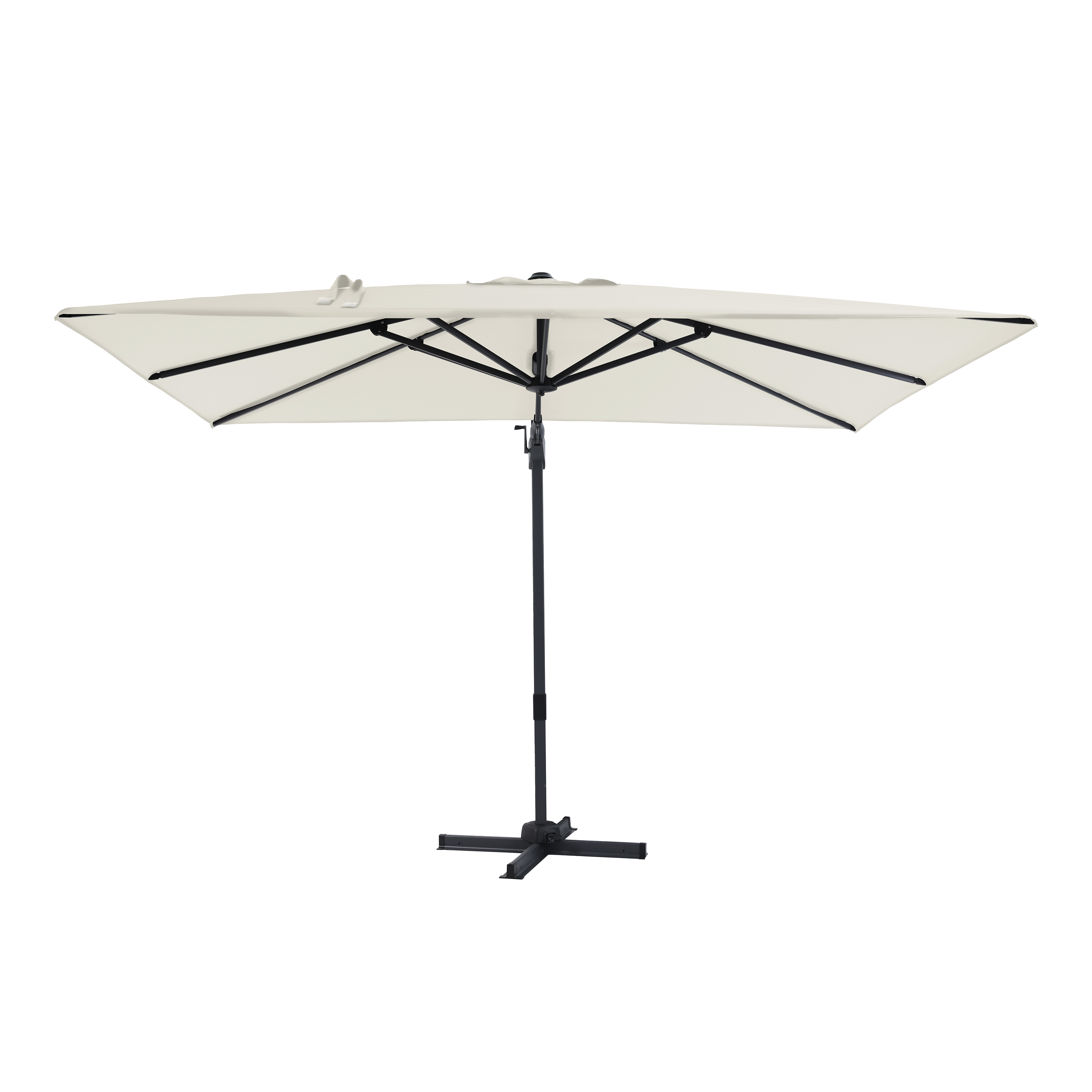 AXI Milad Premium Zweefparasol 200x300cm Antraciet/beige