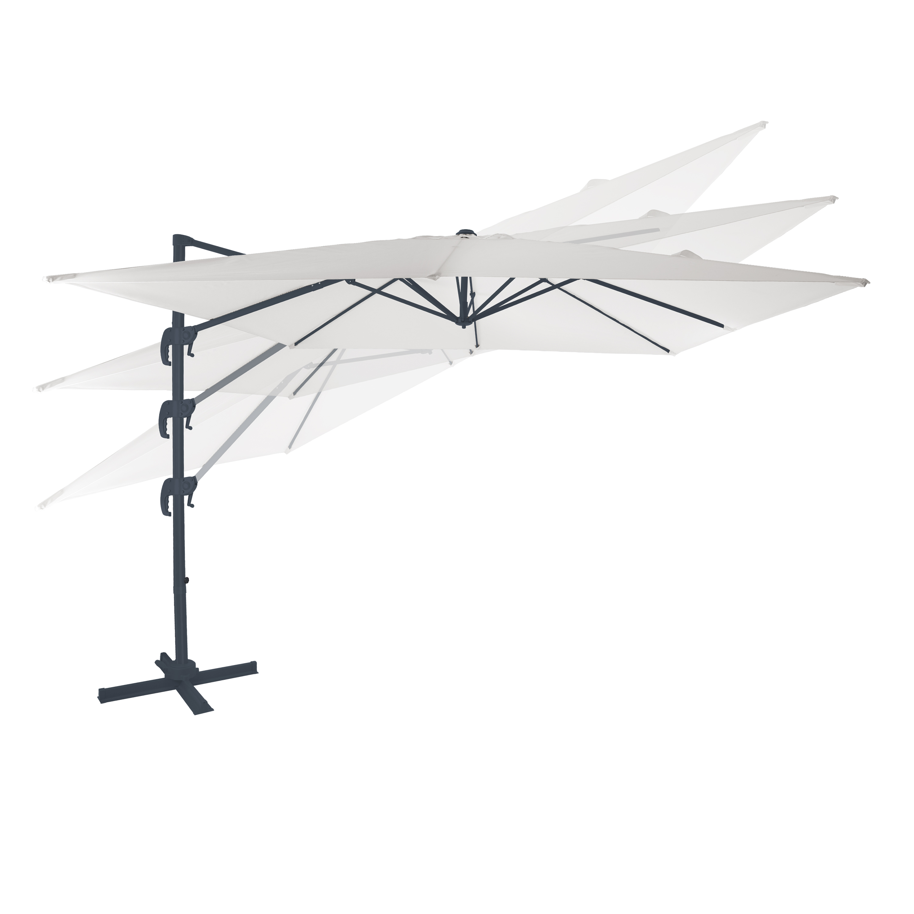 AXI Nima Cantilever Parasol 300x300 cm - Grey/Beige